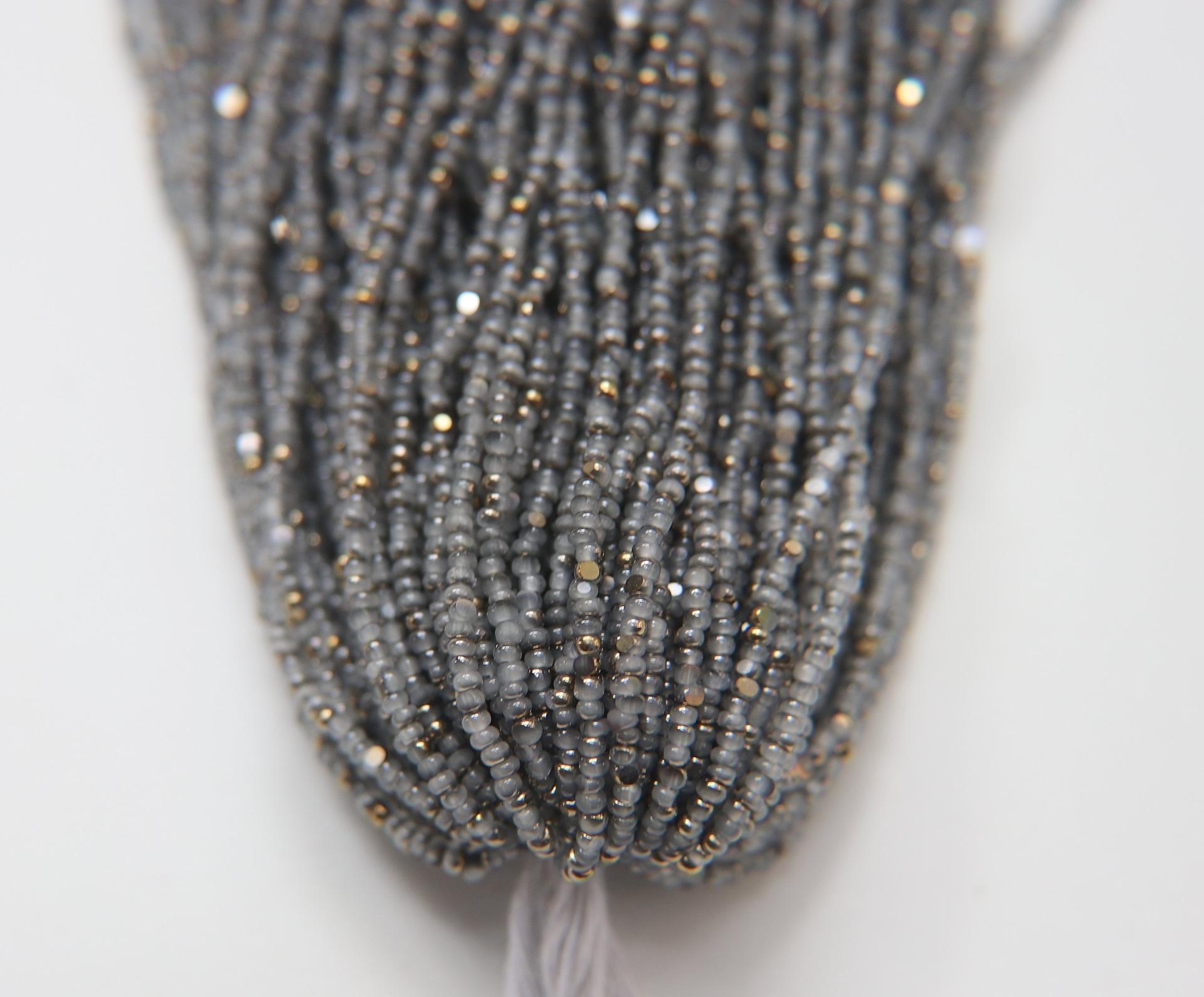 11/0 Hanks Charlotte Cut Beads Patina White Opal Aurum 1/5/25/50/100 Hanks PREMIUM SEED BEADS, Native Supplies