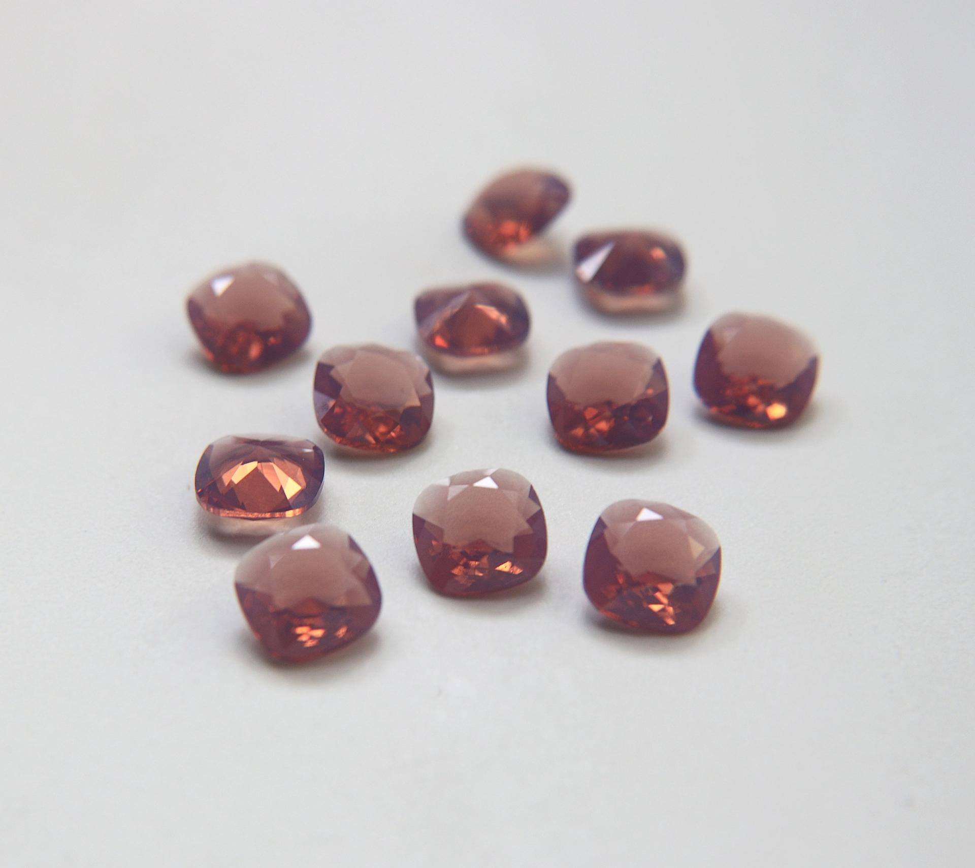 Vintage Swarovski 12mm Cushion Cut in Cyclamen Opal 4470 Premier Crystal 2 Pieces fancy stones, jewelry making, craft supply