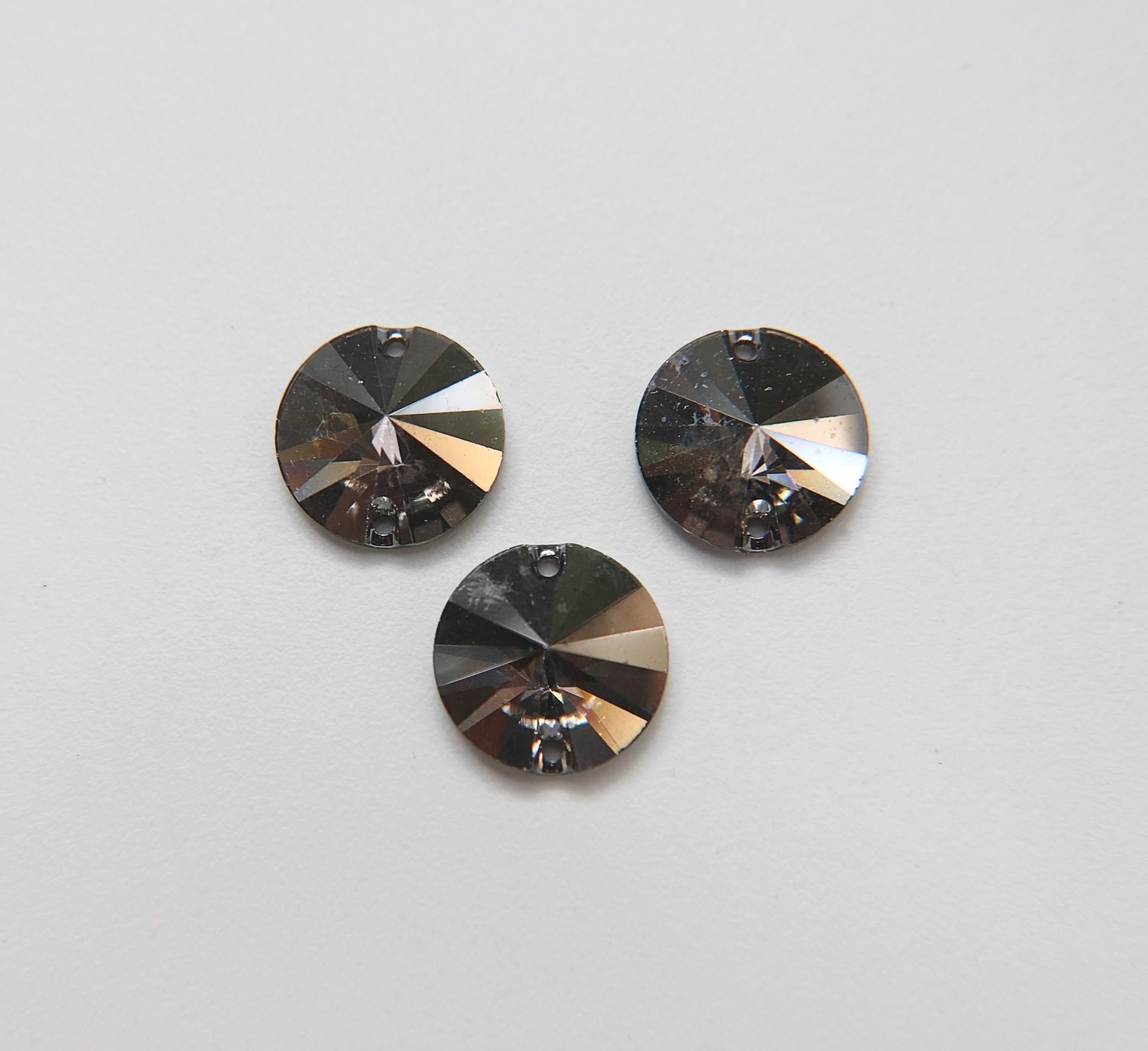 Swarovski 3200 16mm Rivoli Sew On Crystal Satin embroidery jewelry parts bridal decorations embroidery couture materials
