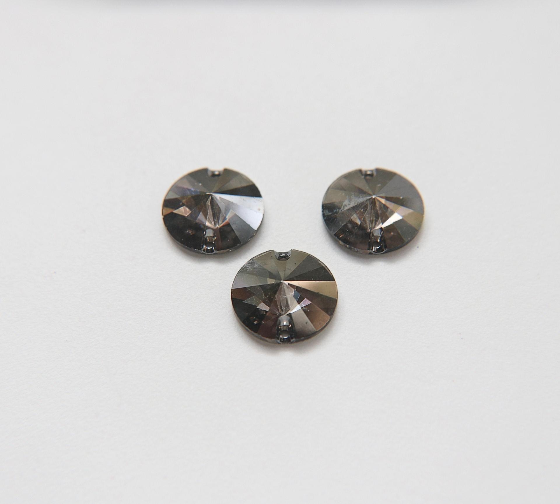 Swarovski 3200 16mm Rivoli Sew On Crystal Satin embroidery jewelry parts bridal decorations embroidery couture materials
