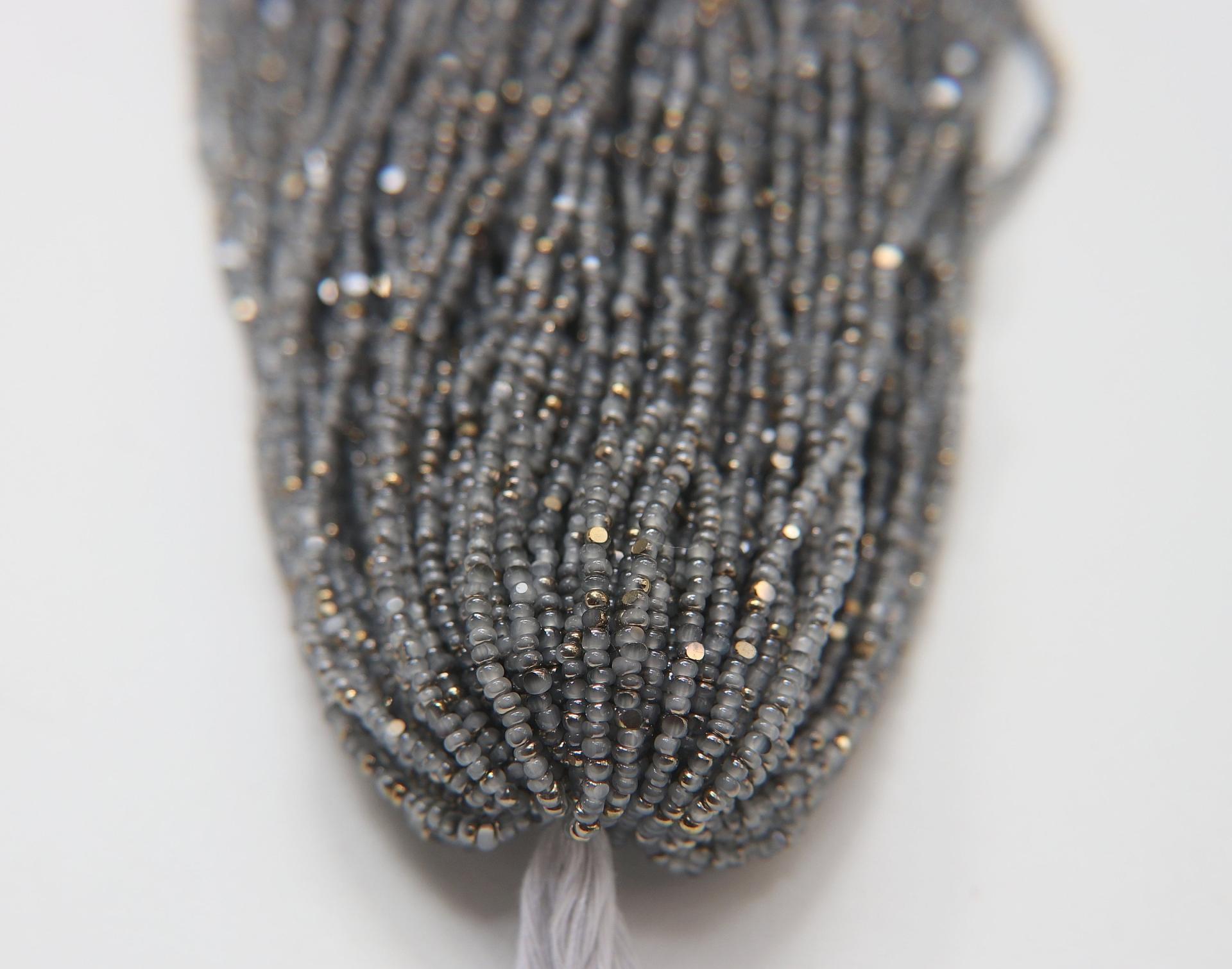 11/0 Hanks Charlotte Cut Beads Patina White Opal Aurum 1/5/25/50/100 Hanks PREMIUM SEED BEADS, Native Supplies