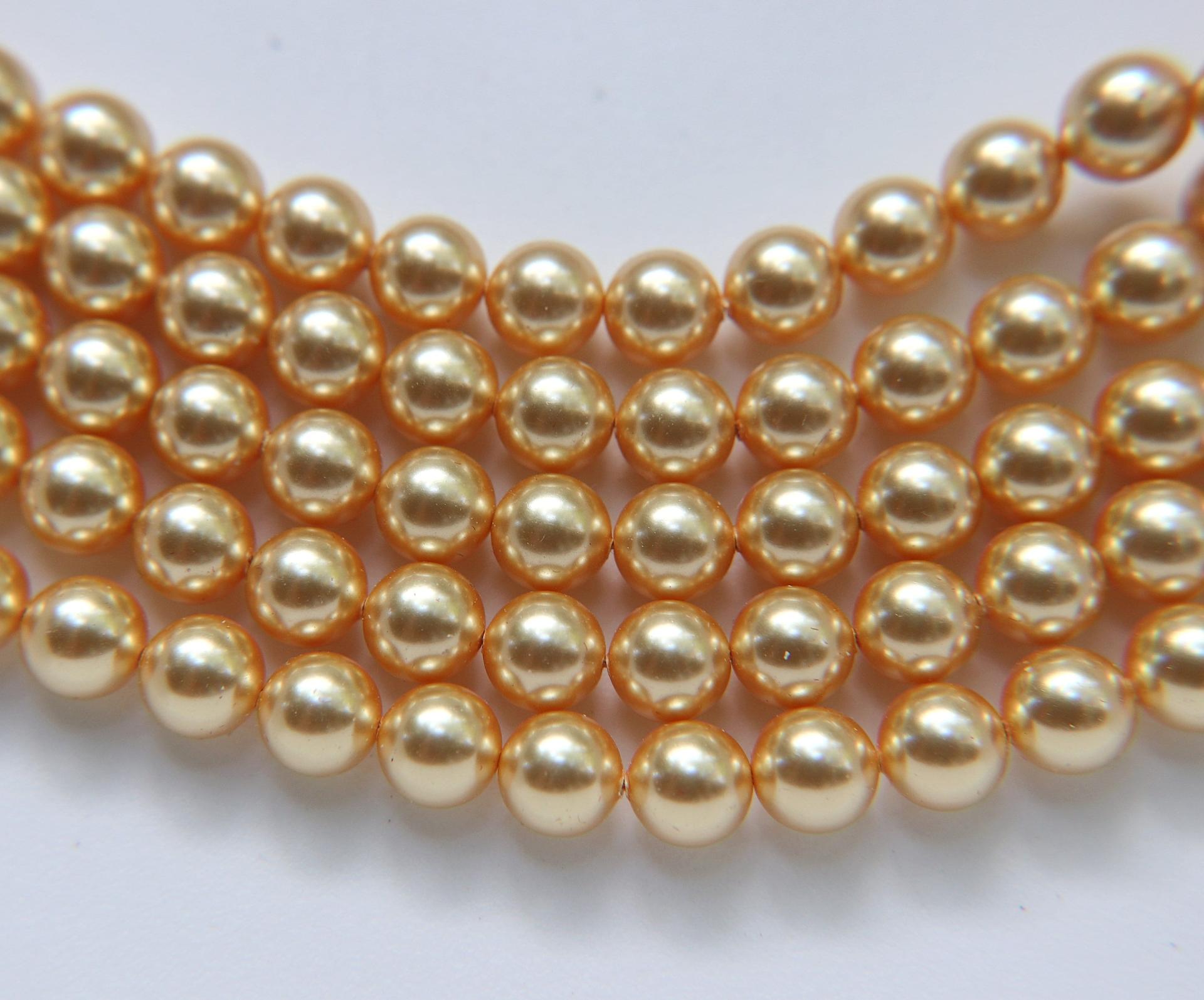 Swarovski® 8mm Crystal Gold Pearl Round Pearl Beads round pearl swarovski crystal beads swarovski crystal pearl WHOLESALE PRICES