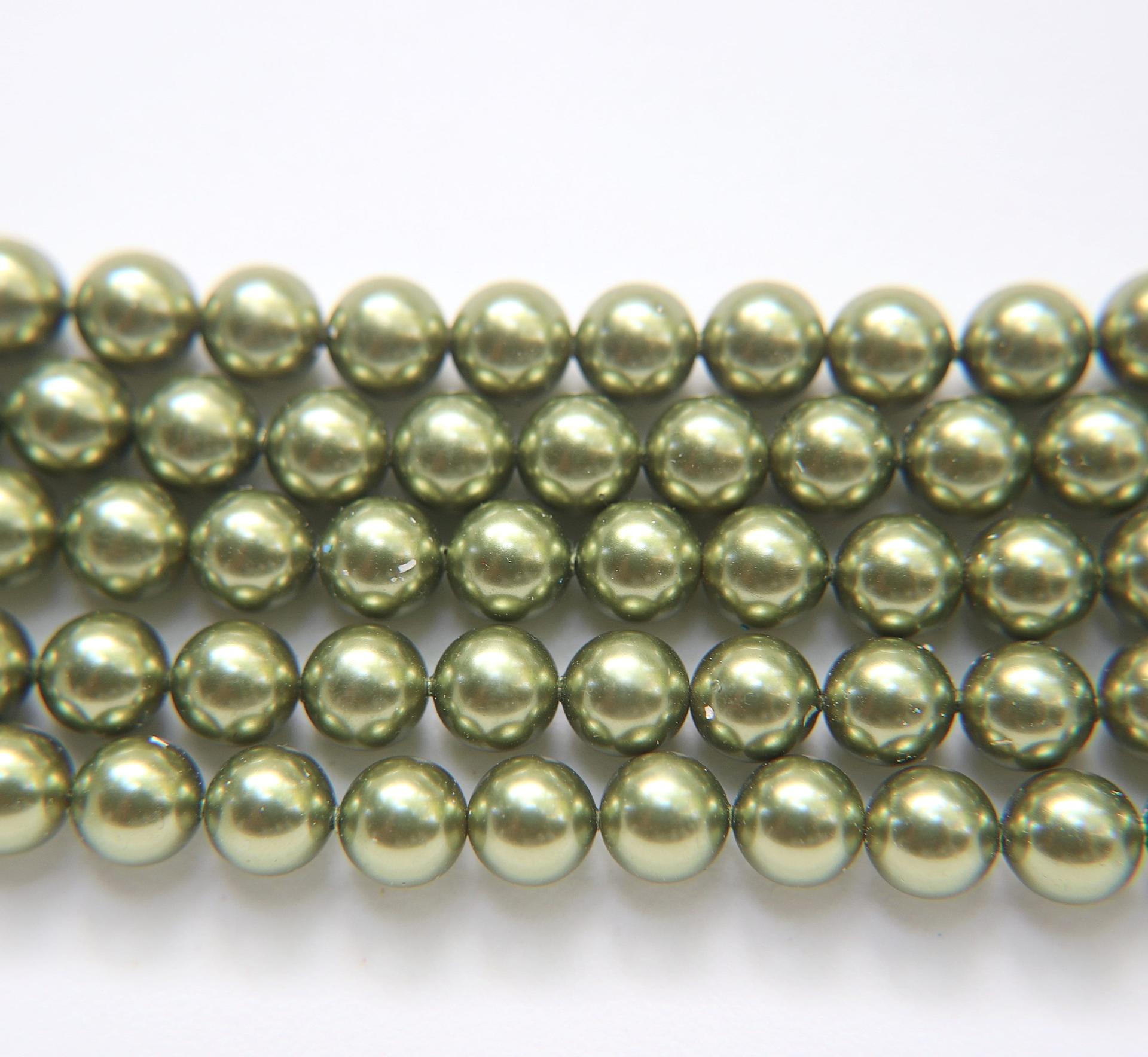 Swarovski® 8mm Crystal Light Green Pearl Round Pearl Beads round pearl swarovski crystal beads swarovski crystal pearl WHOLESALE PRICES