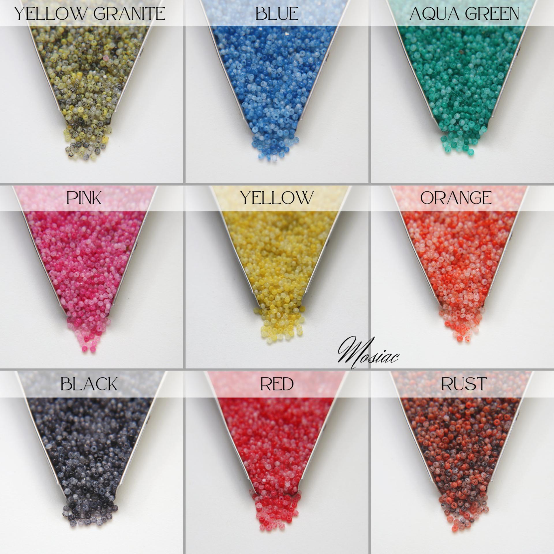 11/0 Charlotte Cut Beads Opal Mosaic effects PREMIUM MATERIALS native supply ornaments making embroidery