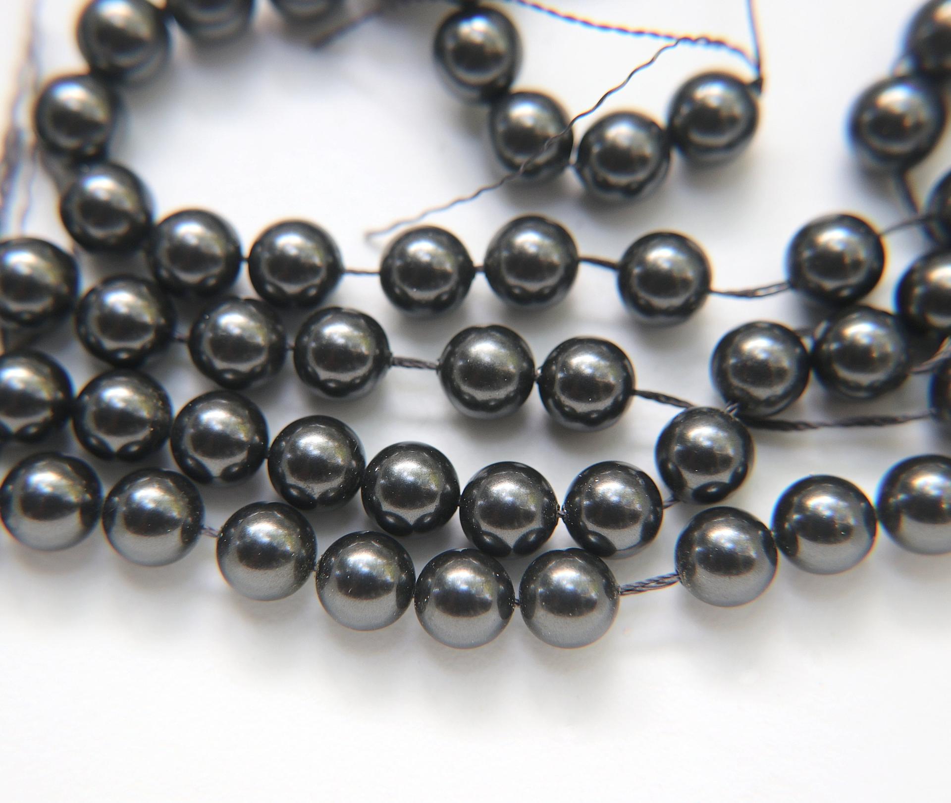 Swarovski® 8mm Crystal Black Pearl Round Pearl Beads round pearl swarovski crystal beads swarovski crystal pearl WHOLESALE PRICES