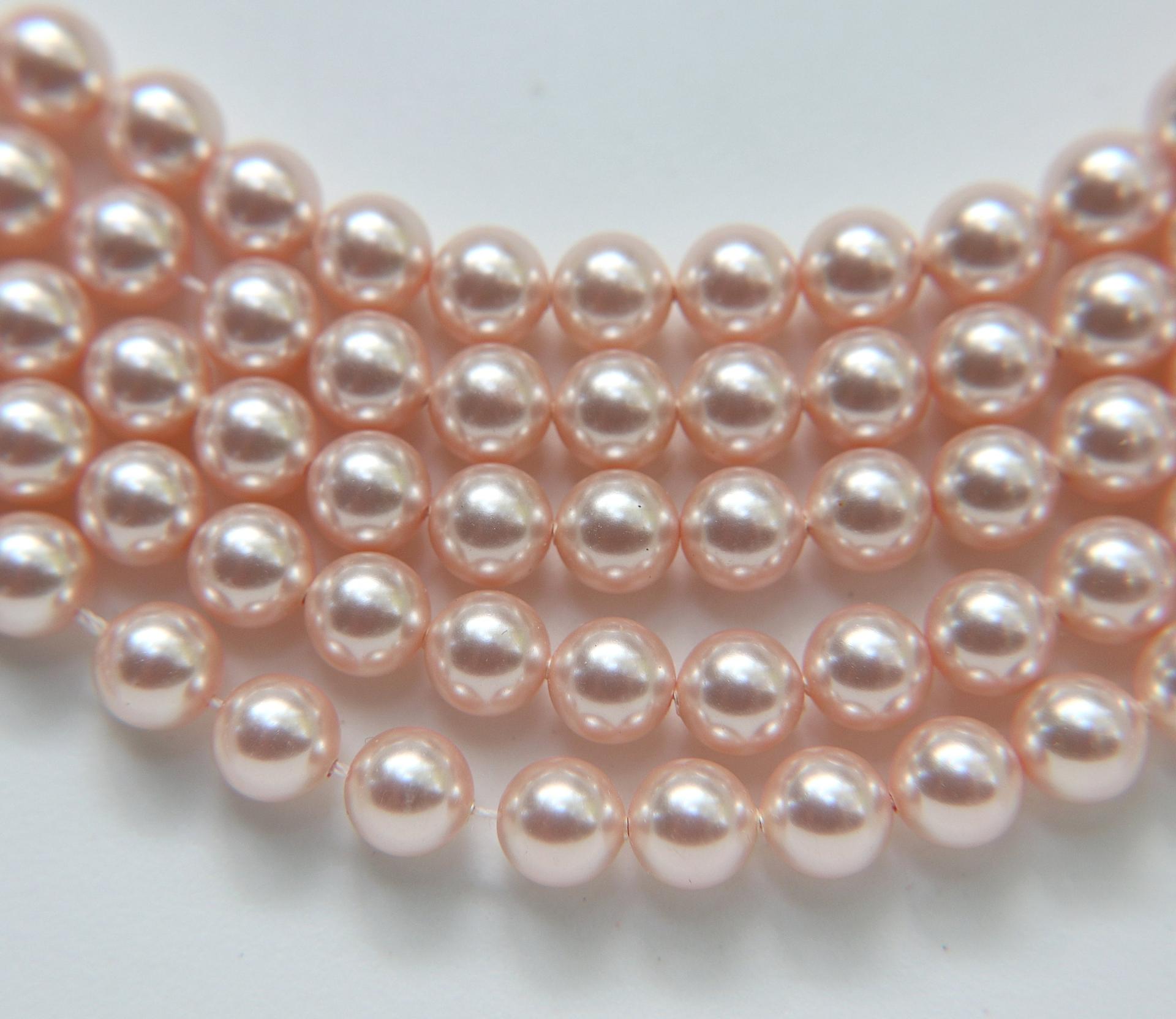 Swarovski® 8mm Crystal Rosaline Pearl Round Pearl Beads round pearl swarovski crystal beads swarovski crystal pearl WHOLESALE PRICES