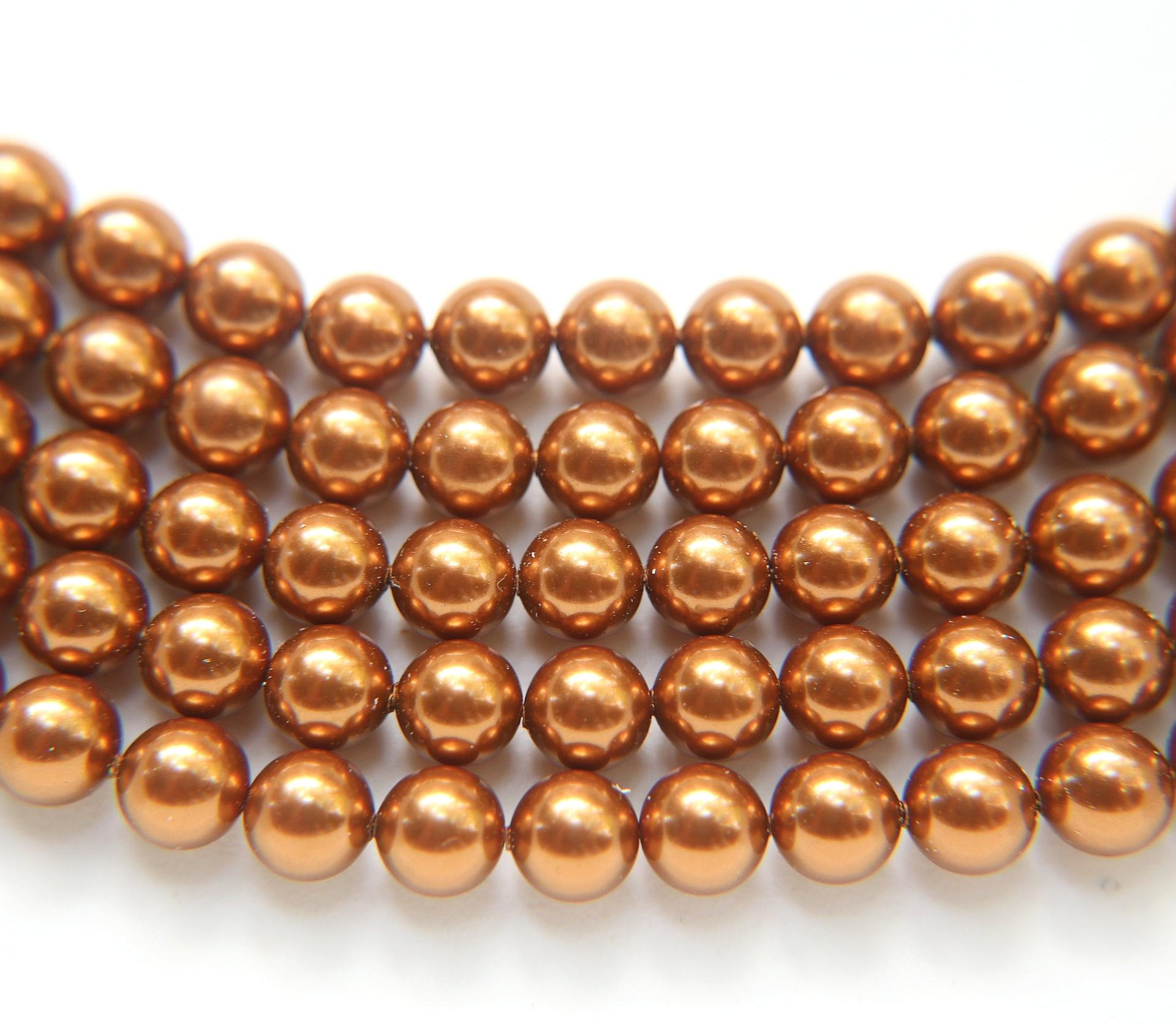 Swarovski® 8mm Crystal Copper Pearl Round Pearl Beads round pearl swarovski crystal beads swarovski crystal pearl WHOLESALE PRICES