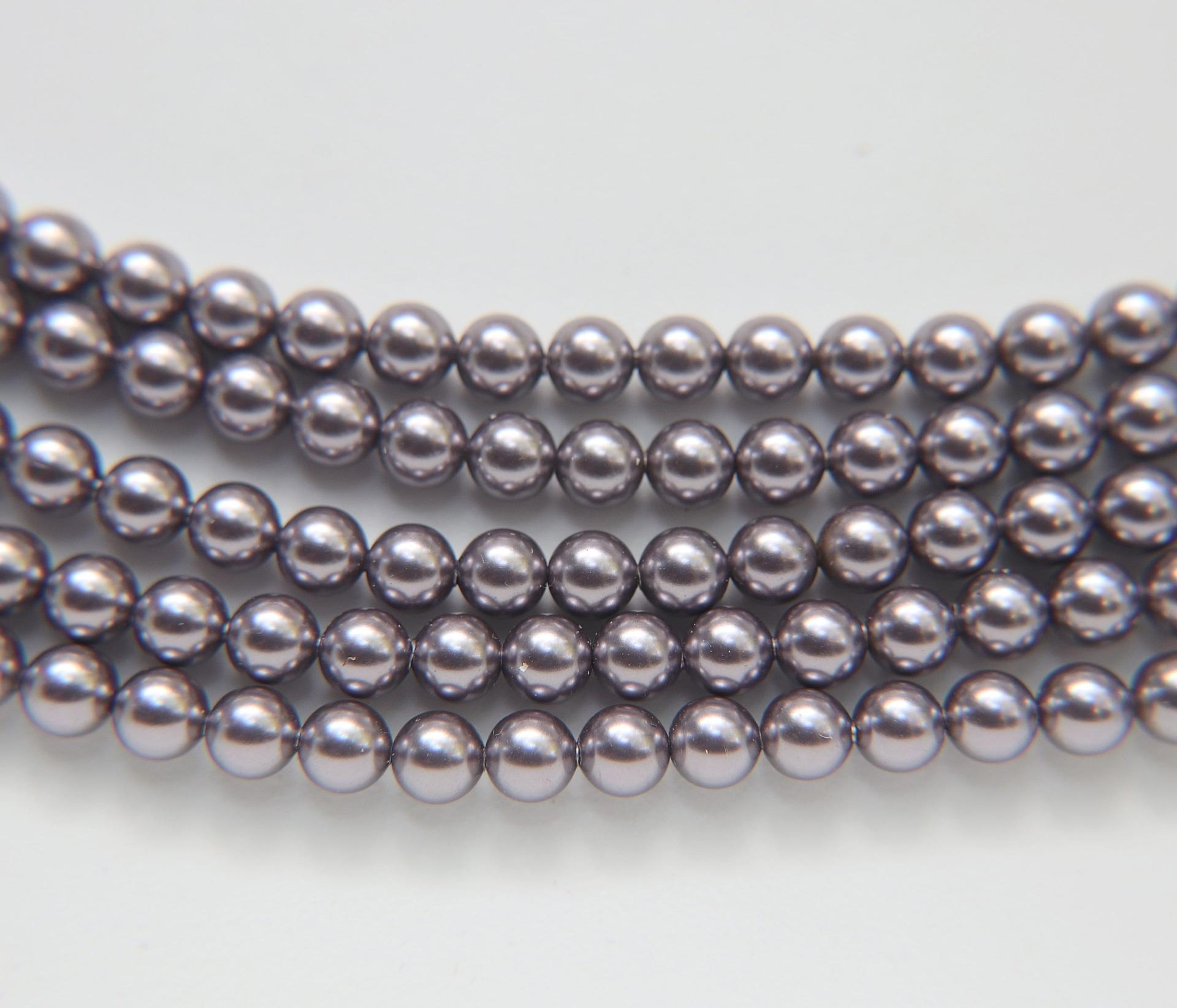 Swarovski® 6mm Crystal Mauve Pearl Round Pearl Beads round pearl swarovski crystal beads swarovski crystal pearl WHOLESALE PRICES