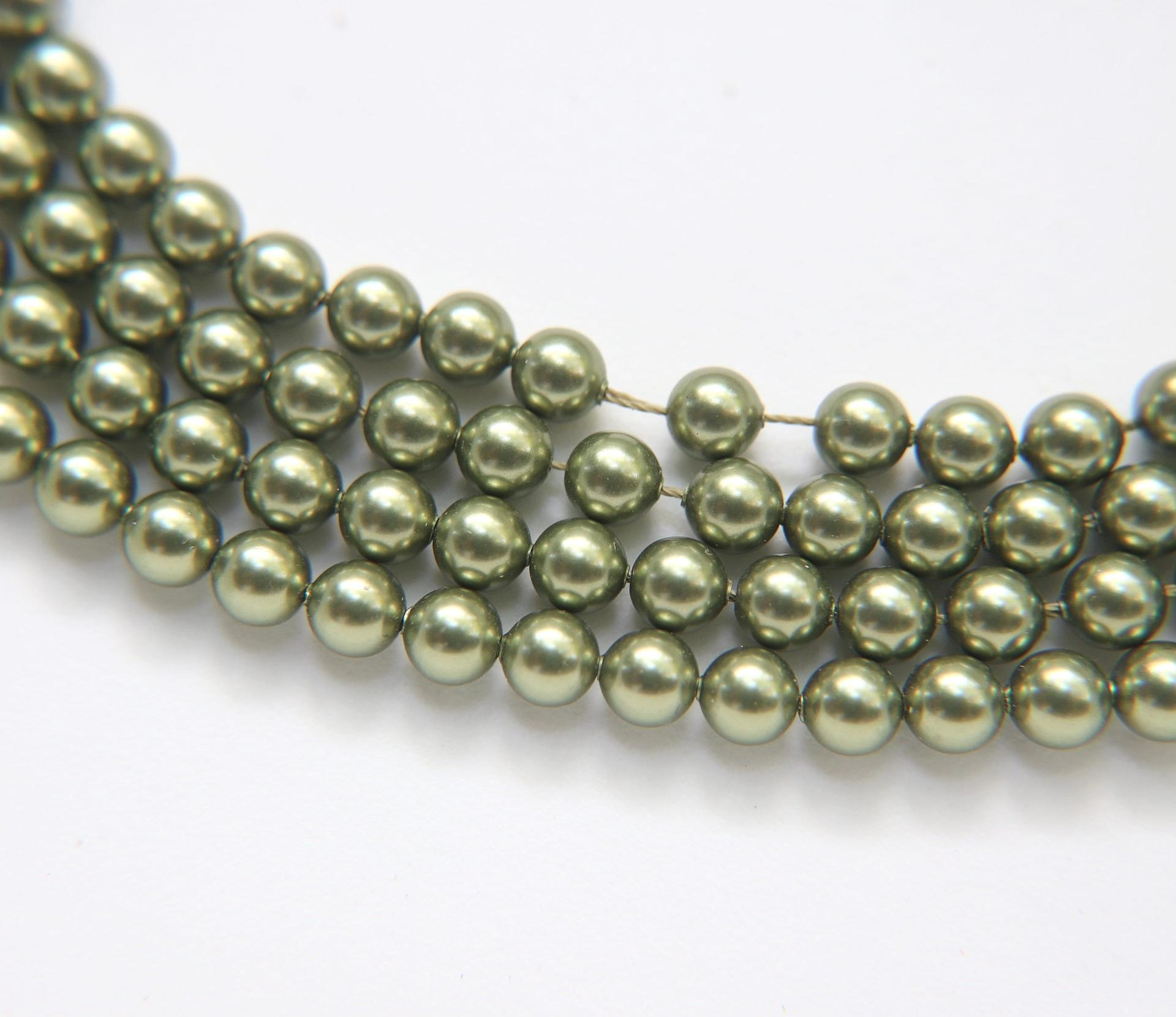 Swarovski® 6mm Crystal Light Green Pearl Round Pearl Beads round pearl swarovski crystal beads swarovski crystal pearl WHOLESALE PRICES