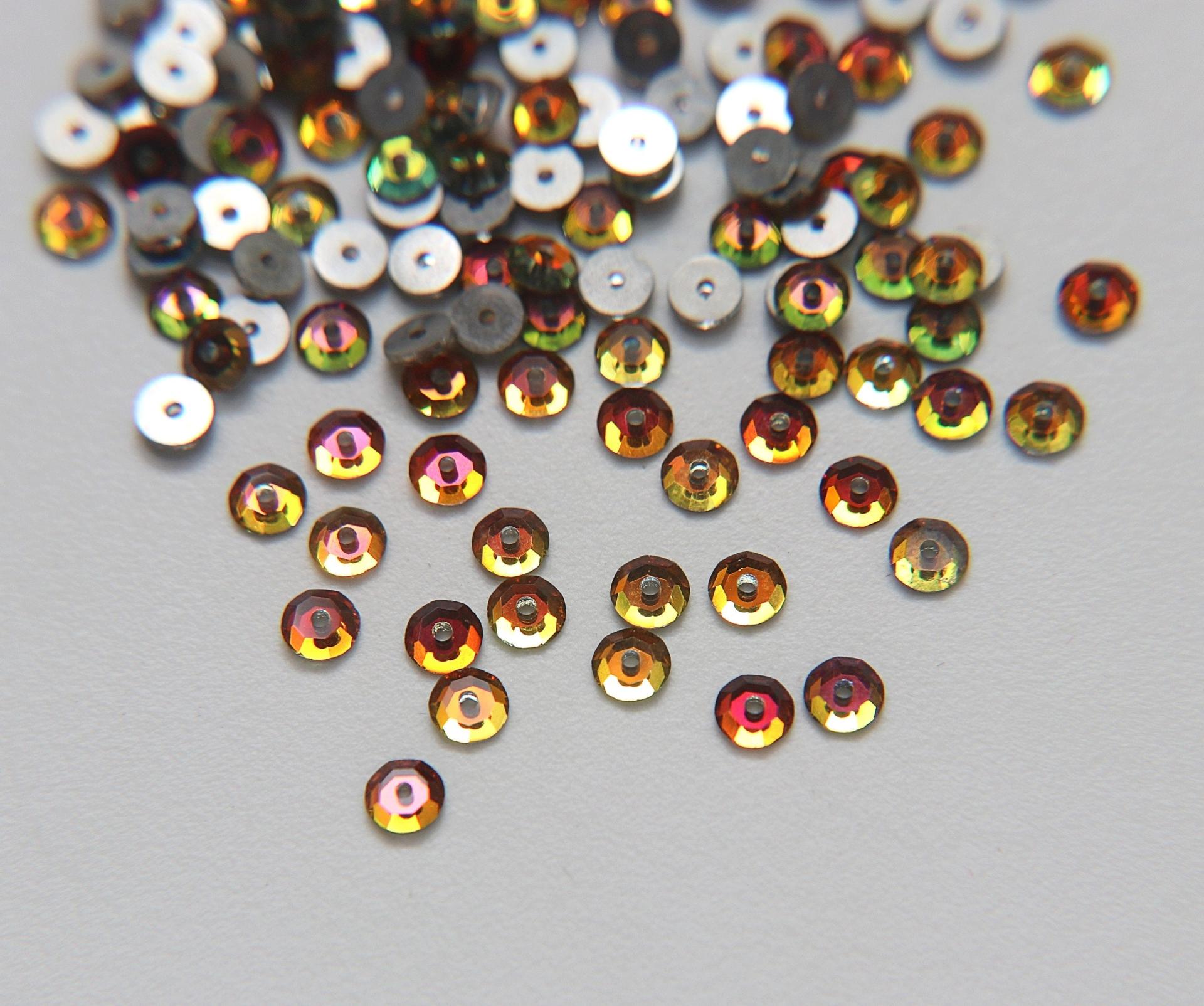 4MM Swarovski Crystal Dark Vitrail Medium Lochrose SEW ON STONES 3128 24/72/144 Pieces, embroidery materials, couture