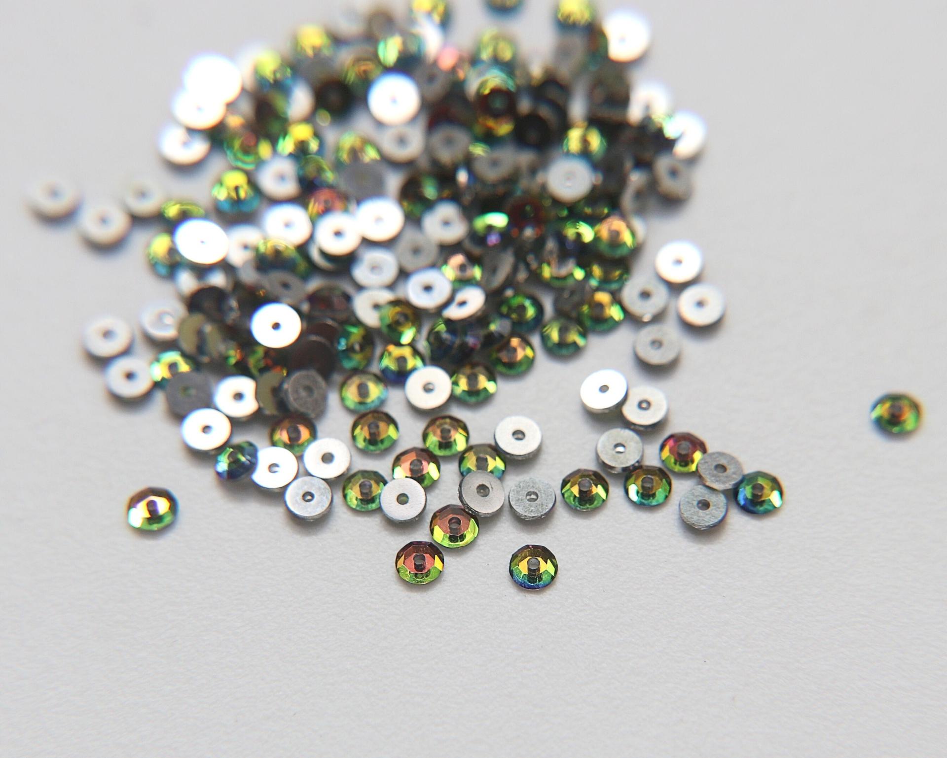 Swarovski Crystal Vitrail Medium 3MM Lochrose SEW ON STONES 3128 or 3112 or 3000 embroidery materials sewing tailoring couture material