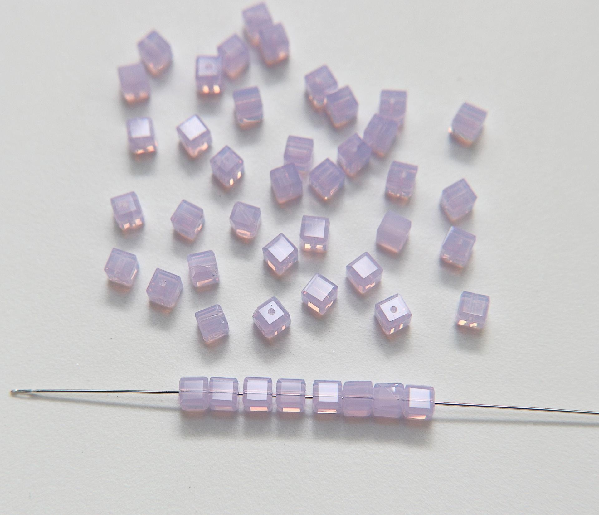 Swarovski 5601 Cube Bead 4mm wedding decorations jewelry supplies vintage craft supply