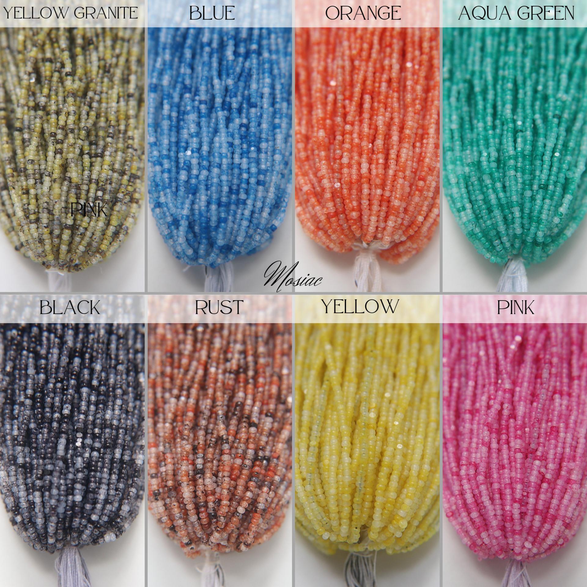 11/0 Hanks Charlotte Cut Beads OPAL Mosaic effects Hanks PREMIUM Seed BEADS Native Supplies jewelry making