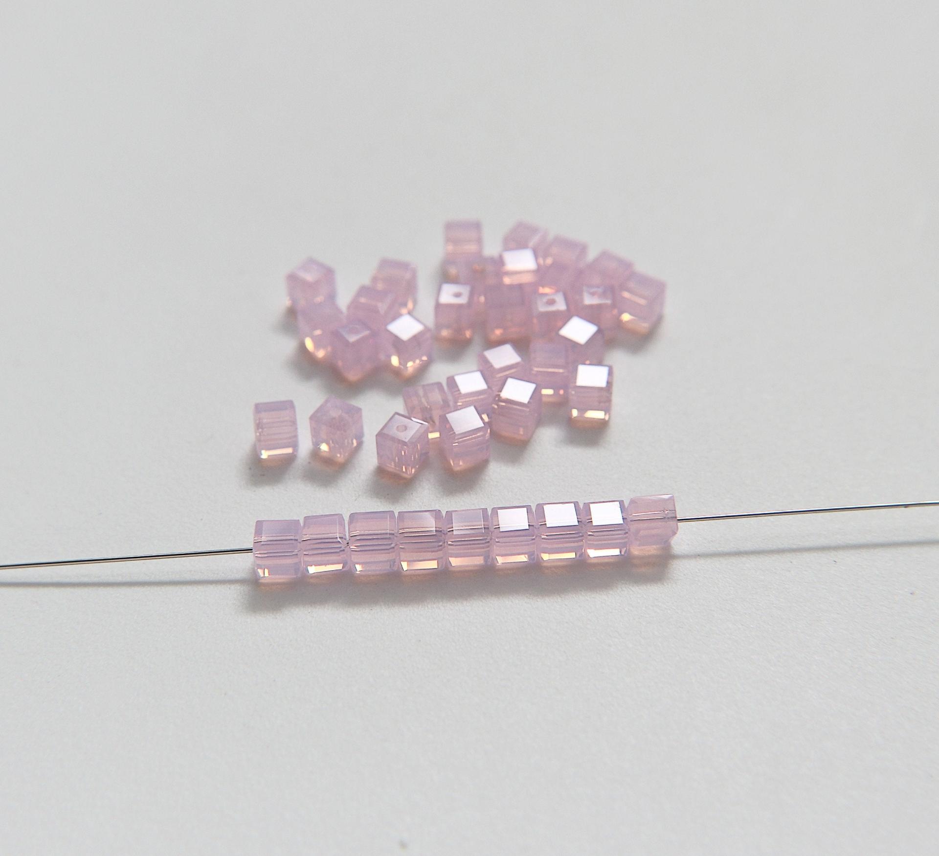 Swarovski 5601 Cube Bead 4mm wedding decorations jewelry supplies vintage craft supply