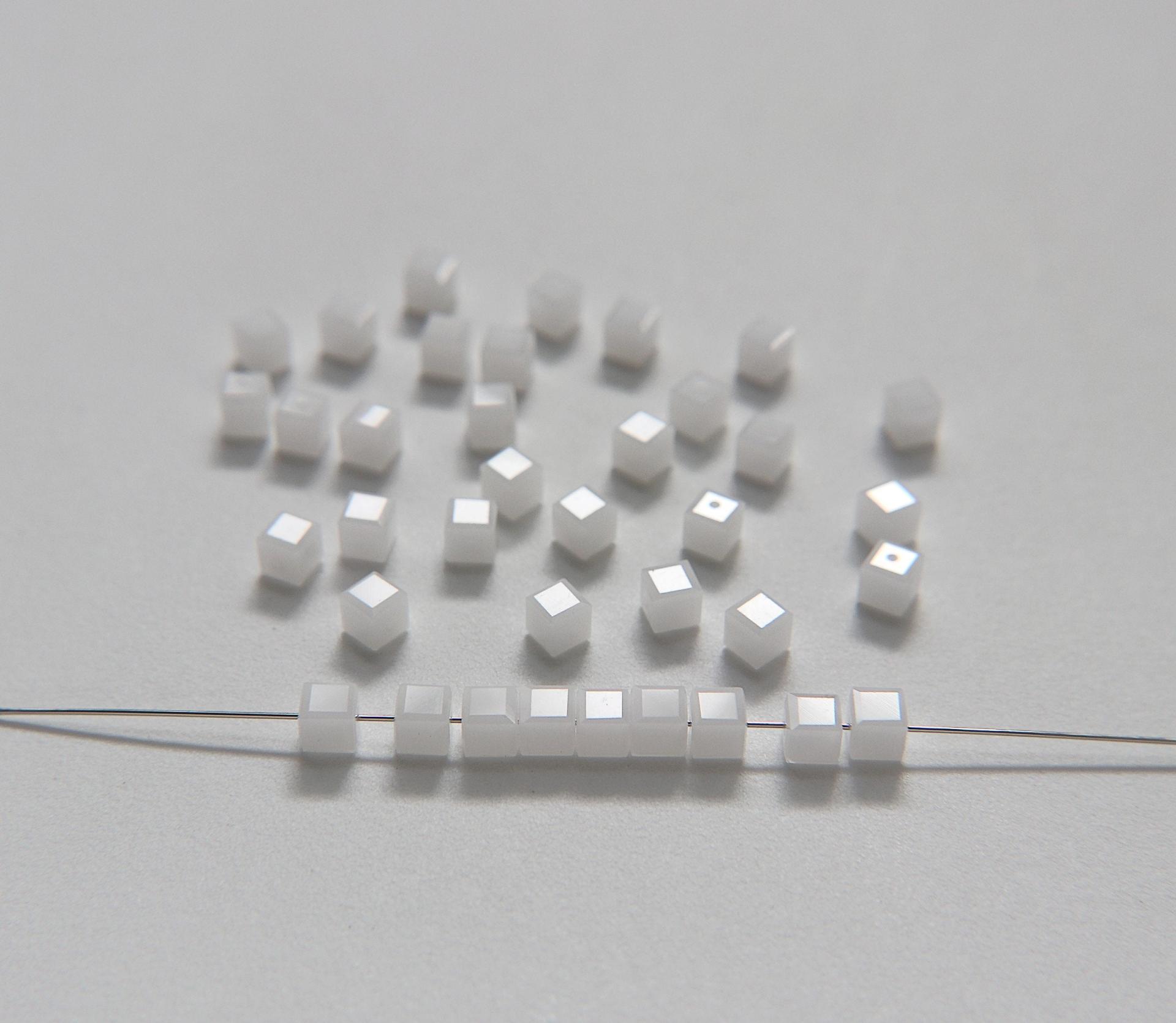 Swarovski 5601 Cube Bead 4mm wedding decorations jewelry supplies vintage craft supply