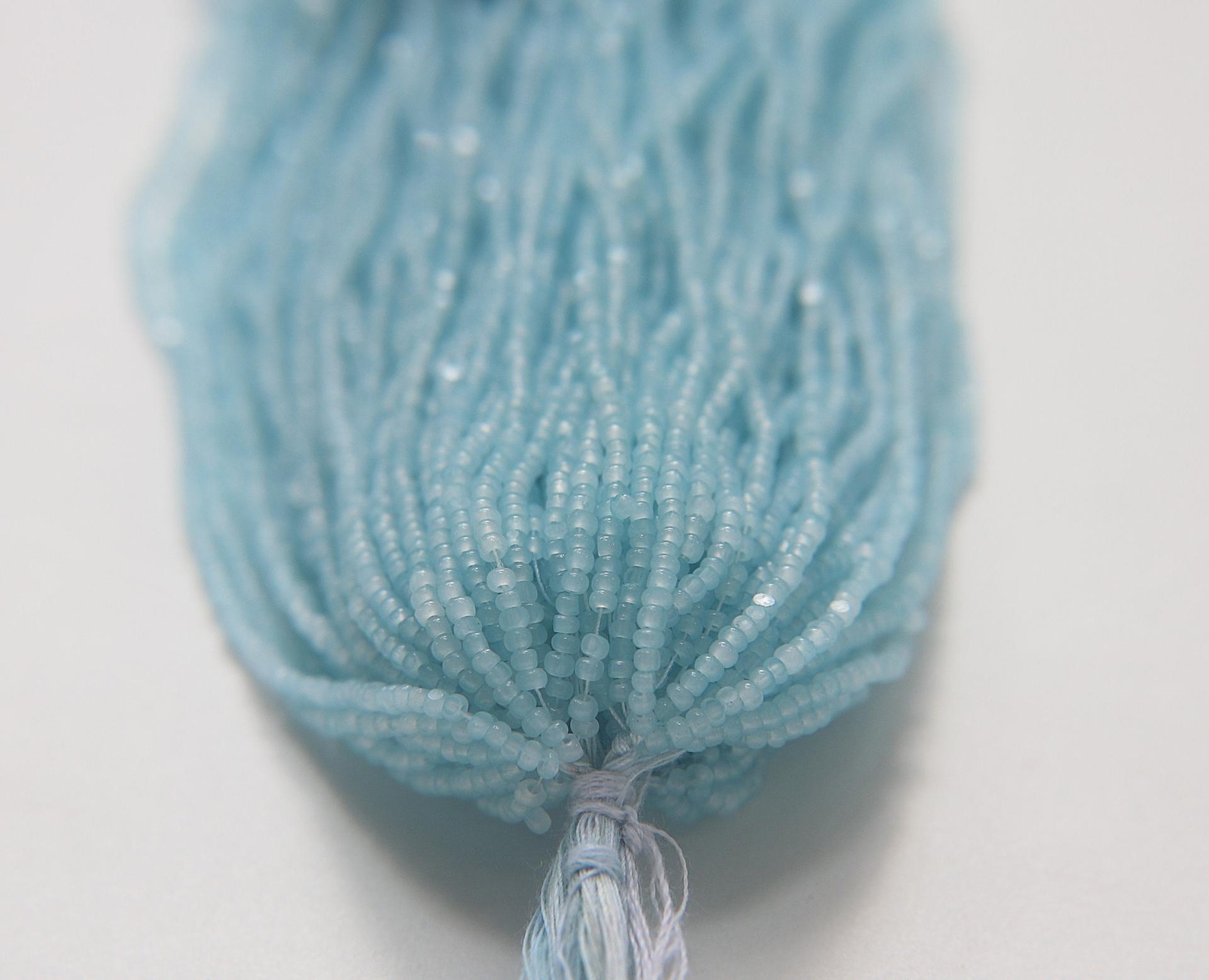 11/0 Hanks Charlotte Cut Beads Aquamarine Opal 1/5/25/50/100 Hanks 2.0mm jewellery rare glass beads, jewelry supply, Native supply
