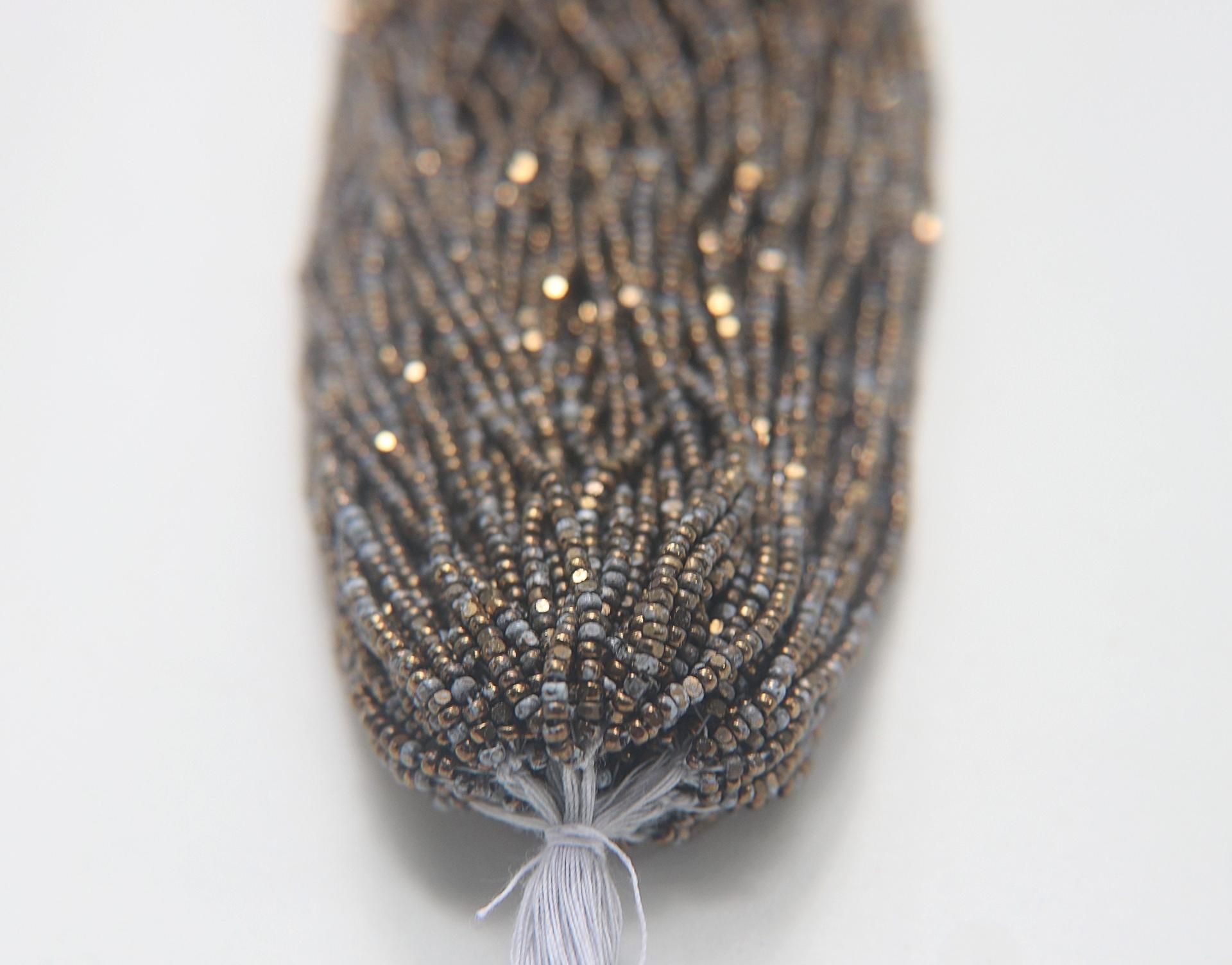 11/0 Hanks Charlotte Cut Beads Mosiac Dorado White Hanks PREMIUM SEED BEADS Native Supplies jewelry making true cuts vintage seed beads