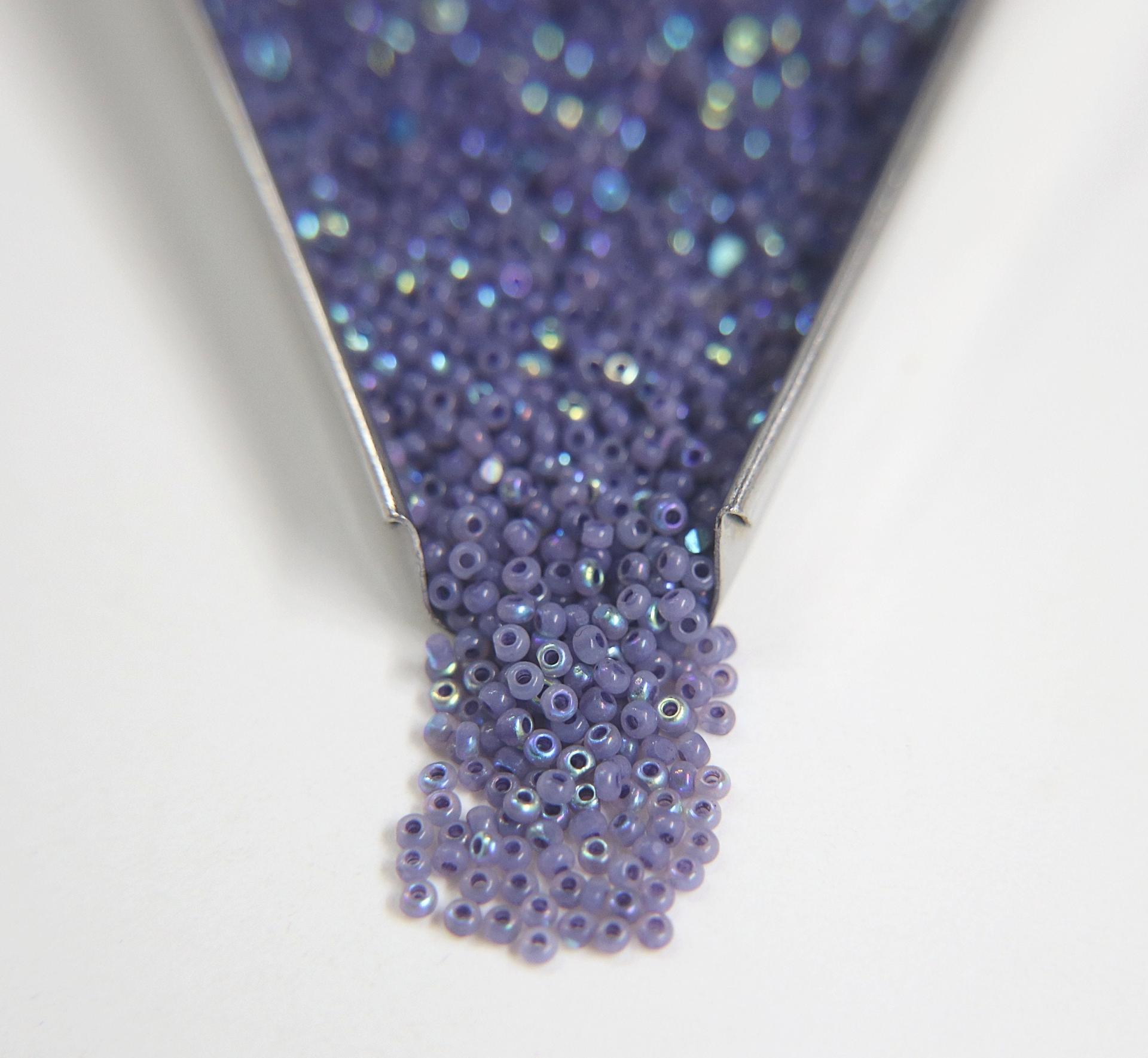 11/0 Charlotte true Cut Beads Patina Opal Neon Purple Aurore Boreale loose beads embroidery materials making jewelry native supply