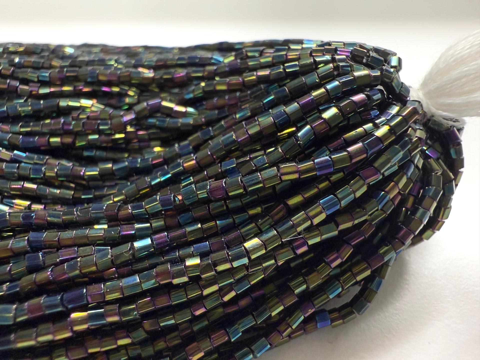 11/0 Czech Two Cut Seed Bead Forest Green Iris 1/5/25 Full hanks Preciosa Ornella loose beads, mix beads, embroidery materials, craft supply