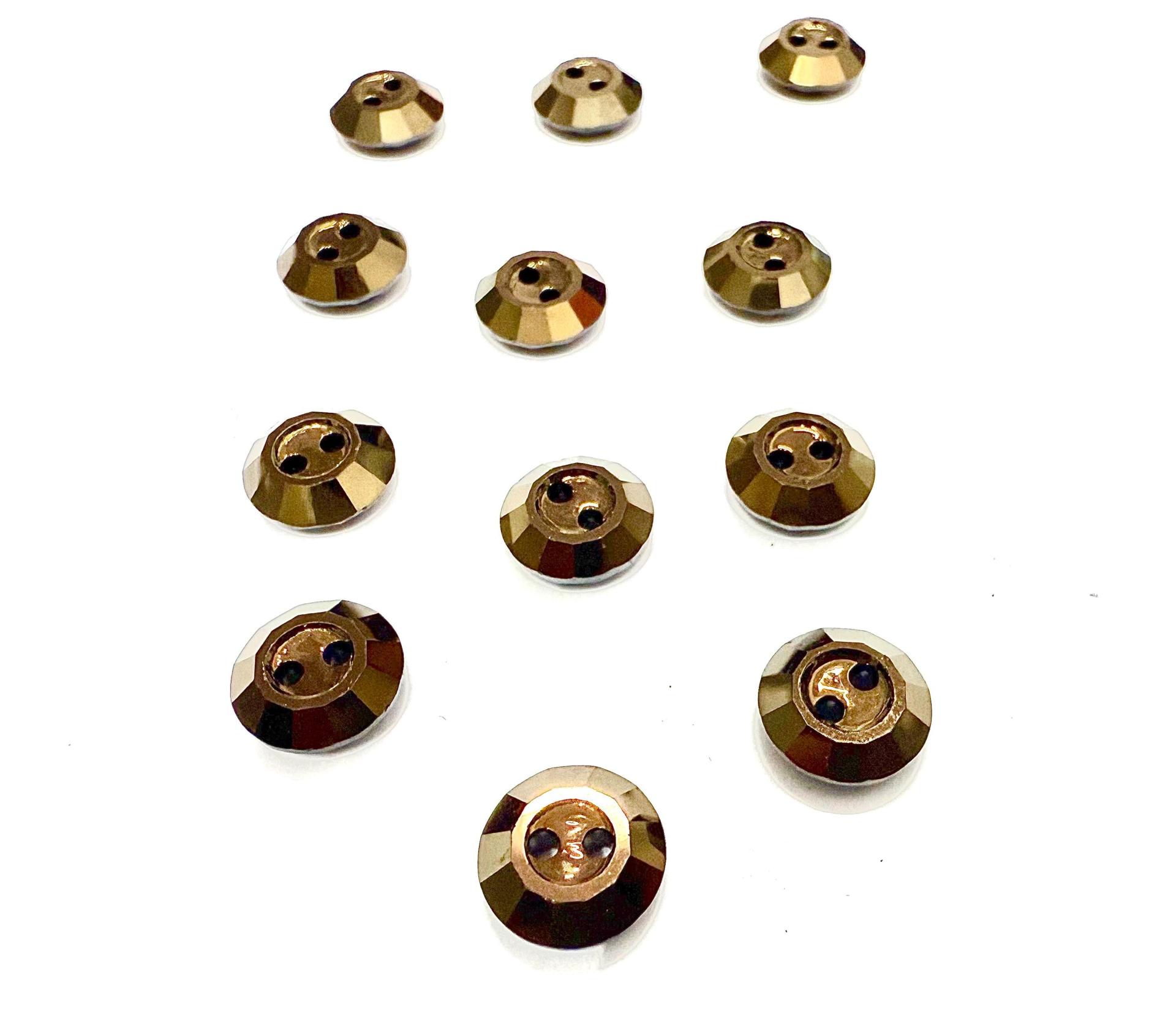 10mm Swarovski 3122 Round Jet Nut Button Beads and Jewelry Supplies