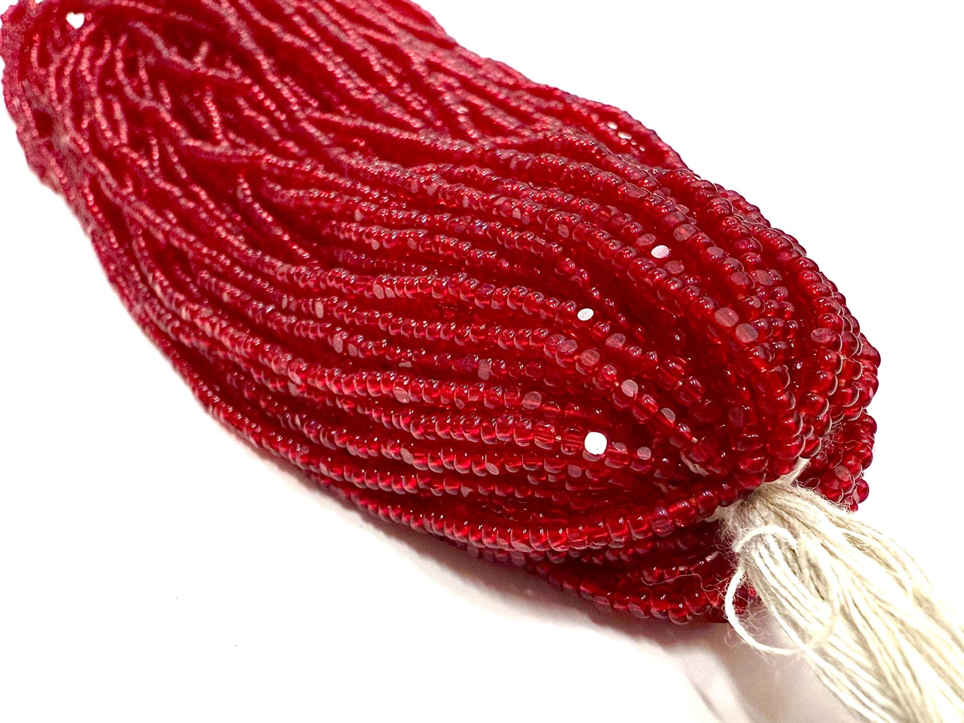 11/0 Hanks Charlotte Cut Beads 90090 Transparent Ruby glass beads jewelry supply findings craft supply