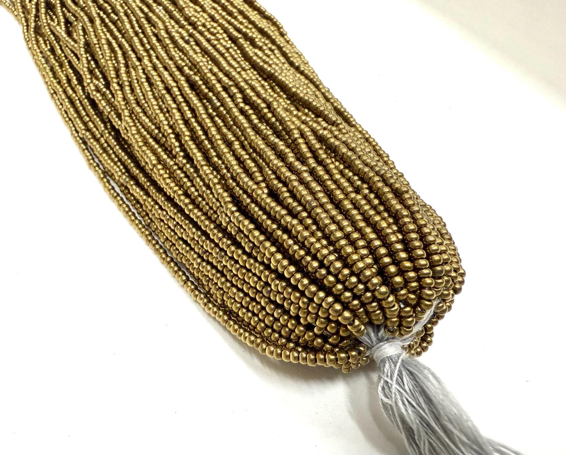 11/0 PRECIOSA Traditional Czech Beads™ Dorado 1/5/25/50/100 Full hanks Preciosa Ornella loose beads, embroidery materials