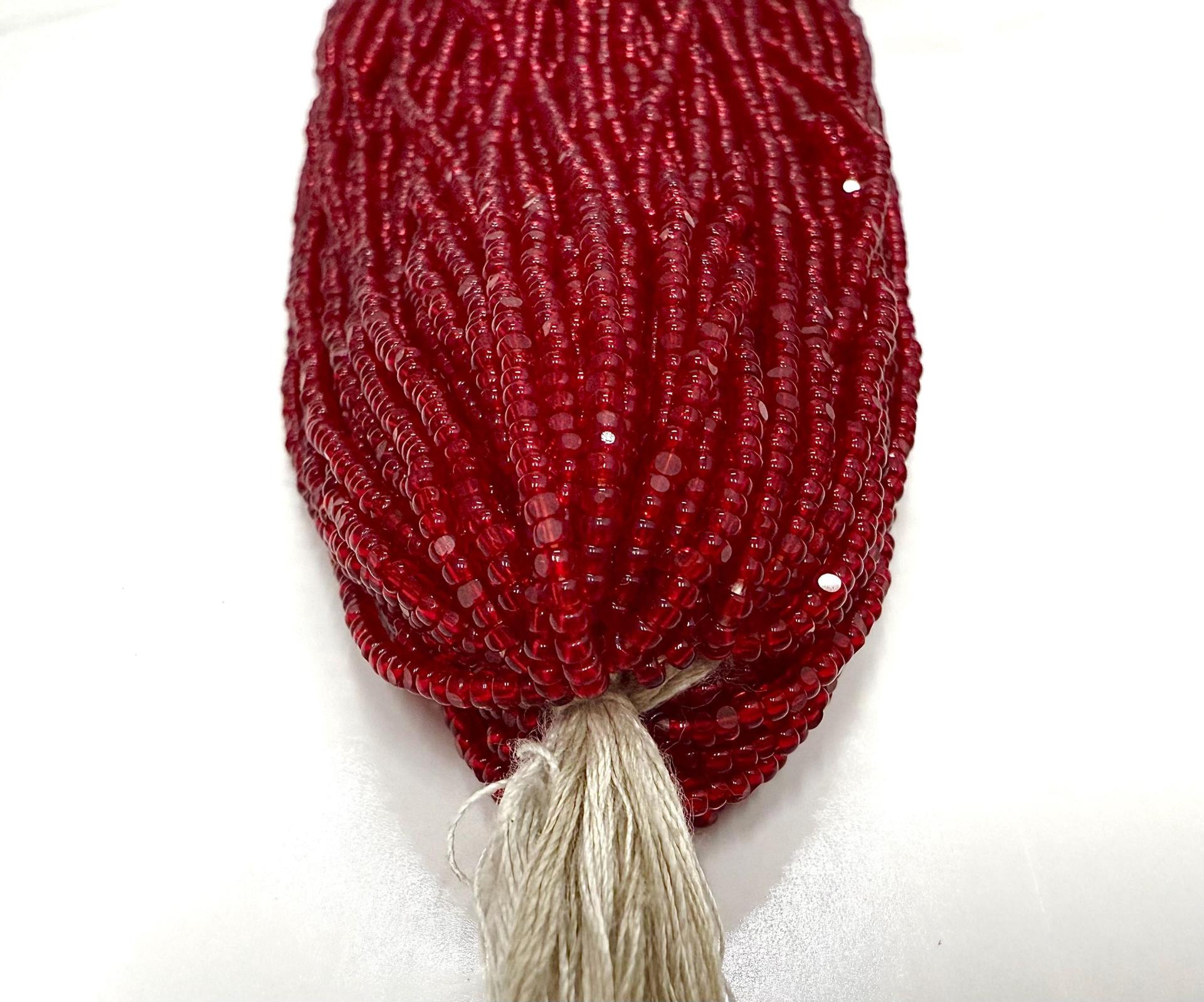 11/0 Hanks Charlotte Cut Beads 90090 Transparent Ruby glass beads jewelry supply findings craft supply