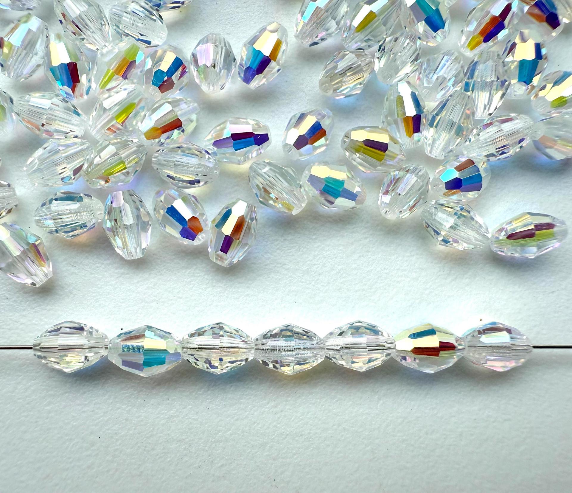 5200 Vintage 6x4 mm Swarovski crystal bead oval shape Crystal fancy beads decorations wedding