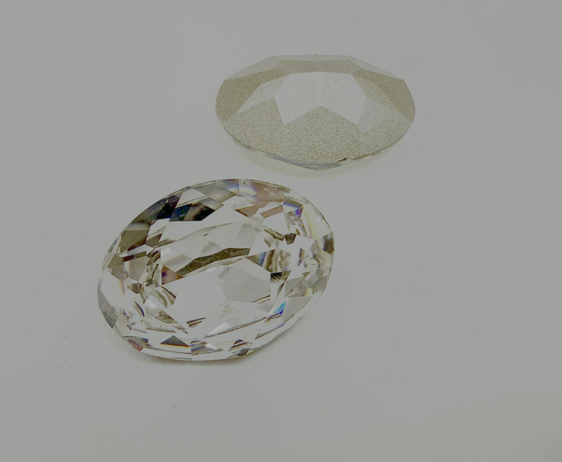 Vintage Swarovski 25x 18 mm Crystal Foiled Oval Shape 4120 Premier Crystal Rhinestones gemstones, jewlery