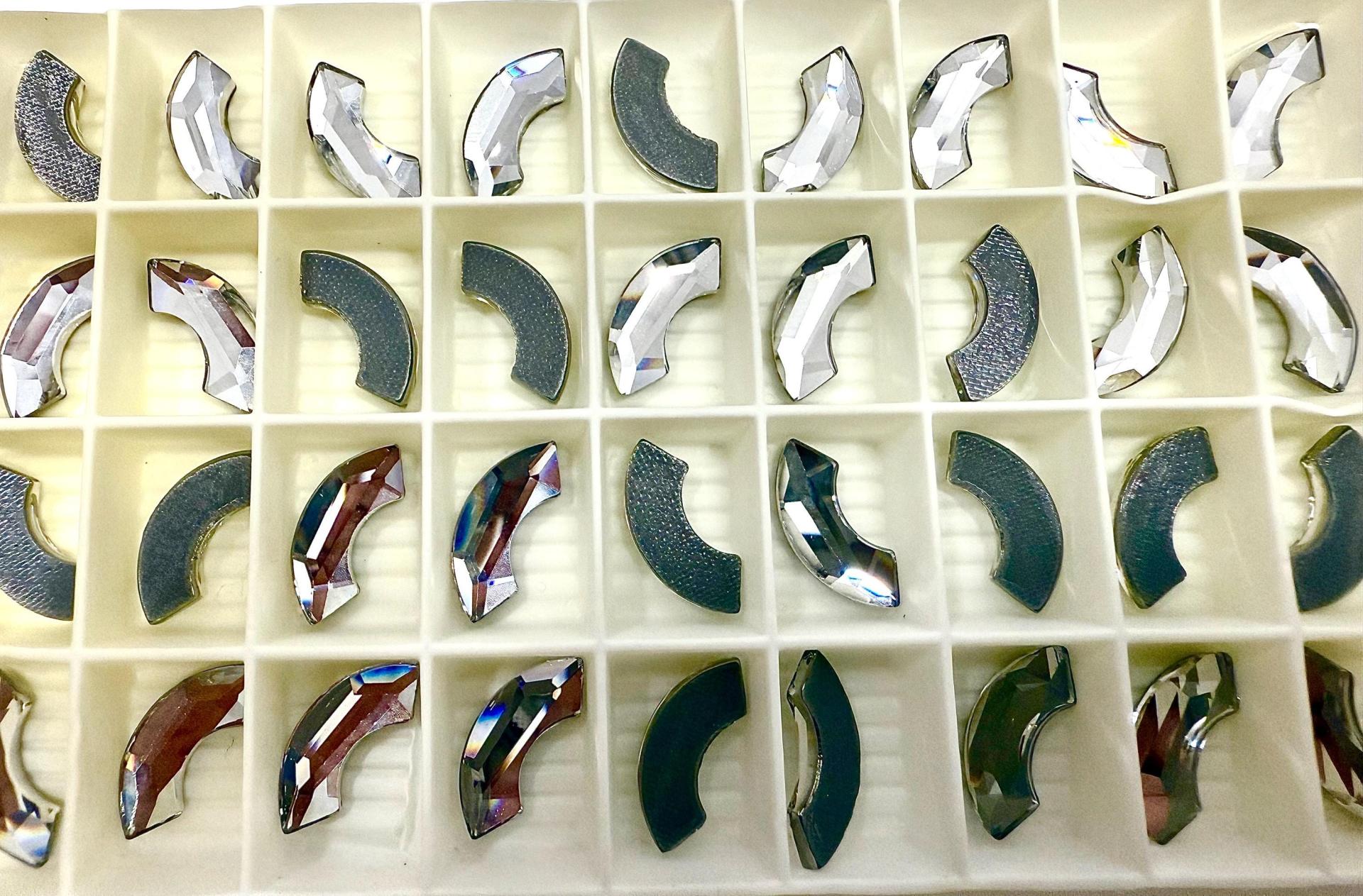 14mm SWAROVSKI 2037 Eclipse Flat Back hotfix crystal decoration clothing embellishment jackets jeans