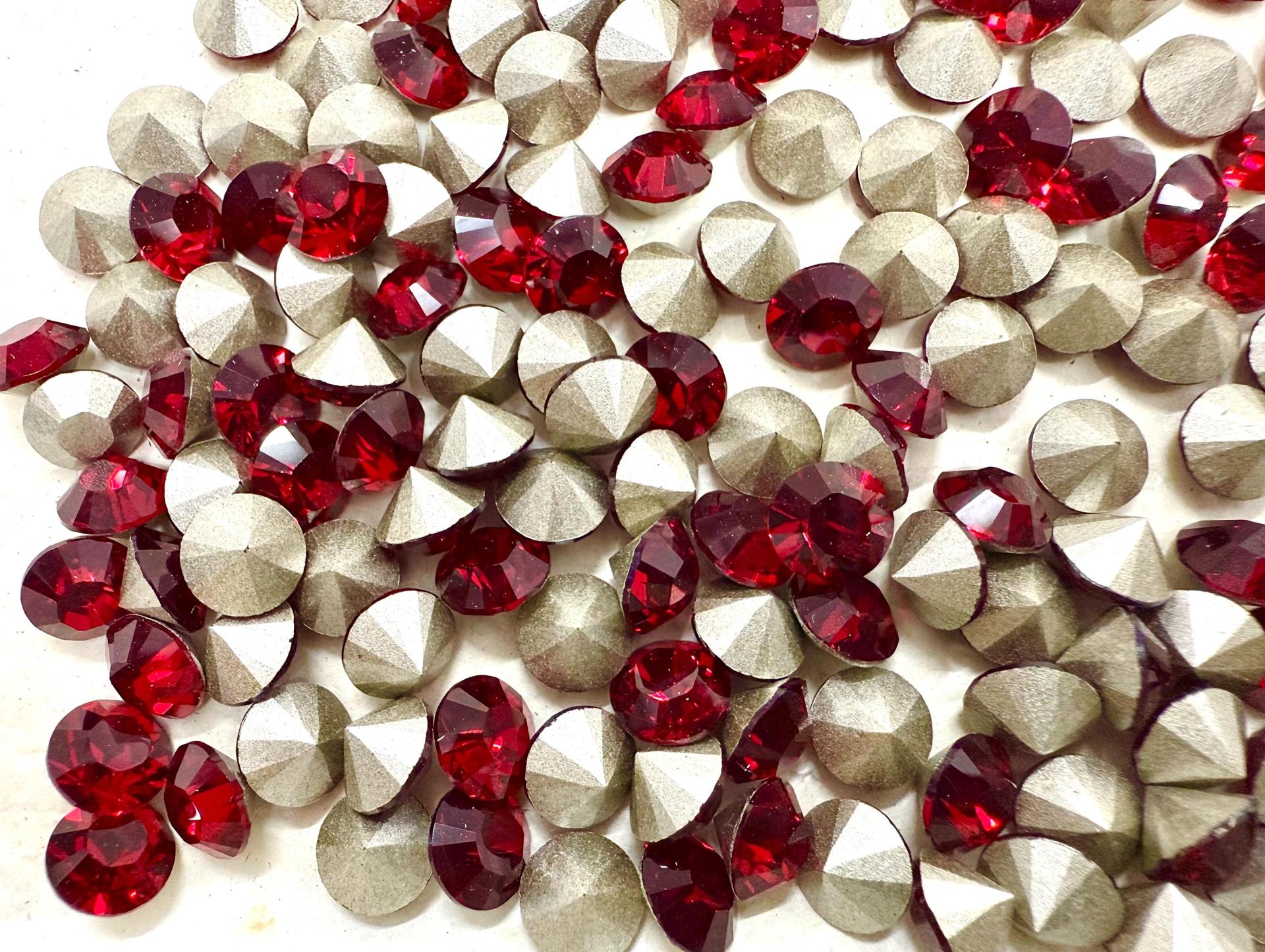 Swarovski 1028 35ss Chaton Round Siam Premier Crystal Rhinestones gemstones