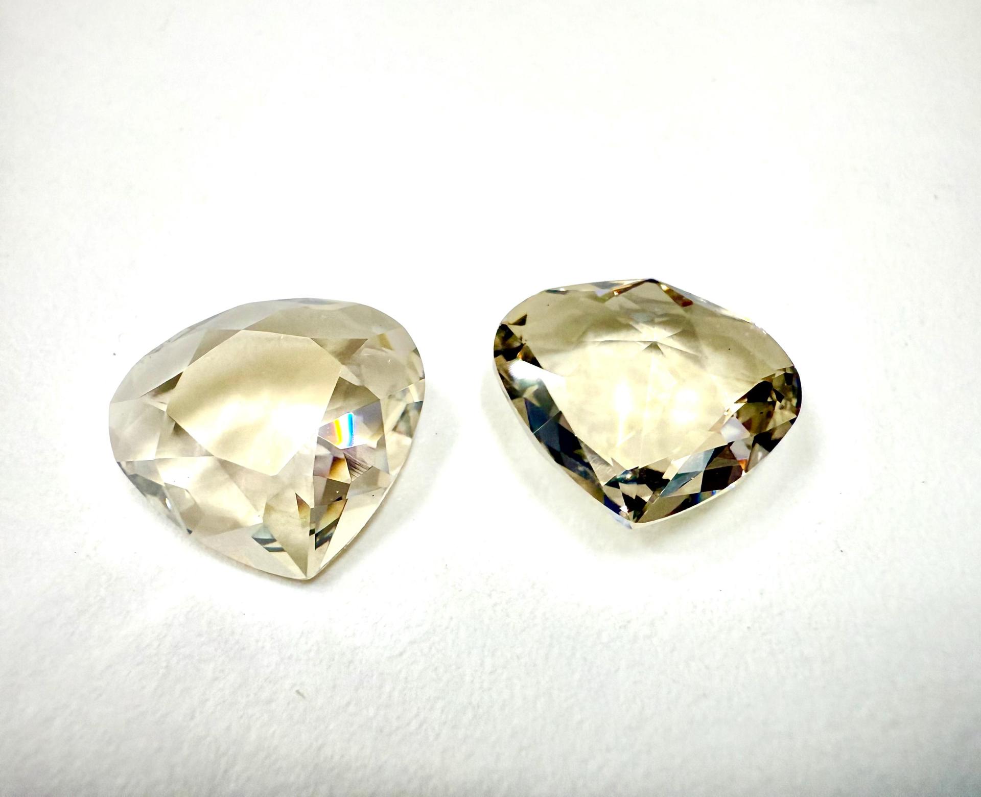 4370 Swarovski vintage Crystal Silver Shade Unfoiled 15.5X 14 mm Pear Fancy Stone Premier Crystal fancy stones, jewelry making, craft supply