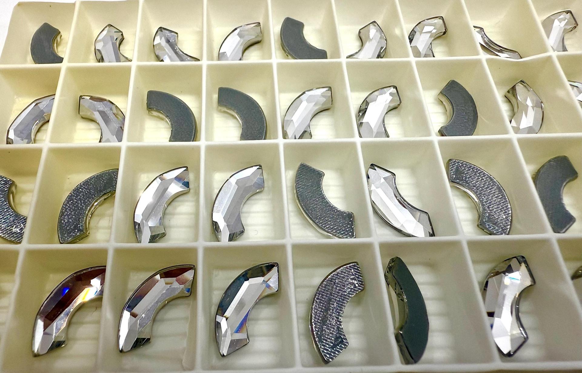 14mm SWAROVSKI 2037 Eclipse Flat Back hotfix crystal decoration clothing embellishment jackets jeans
