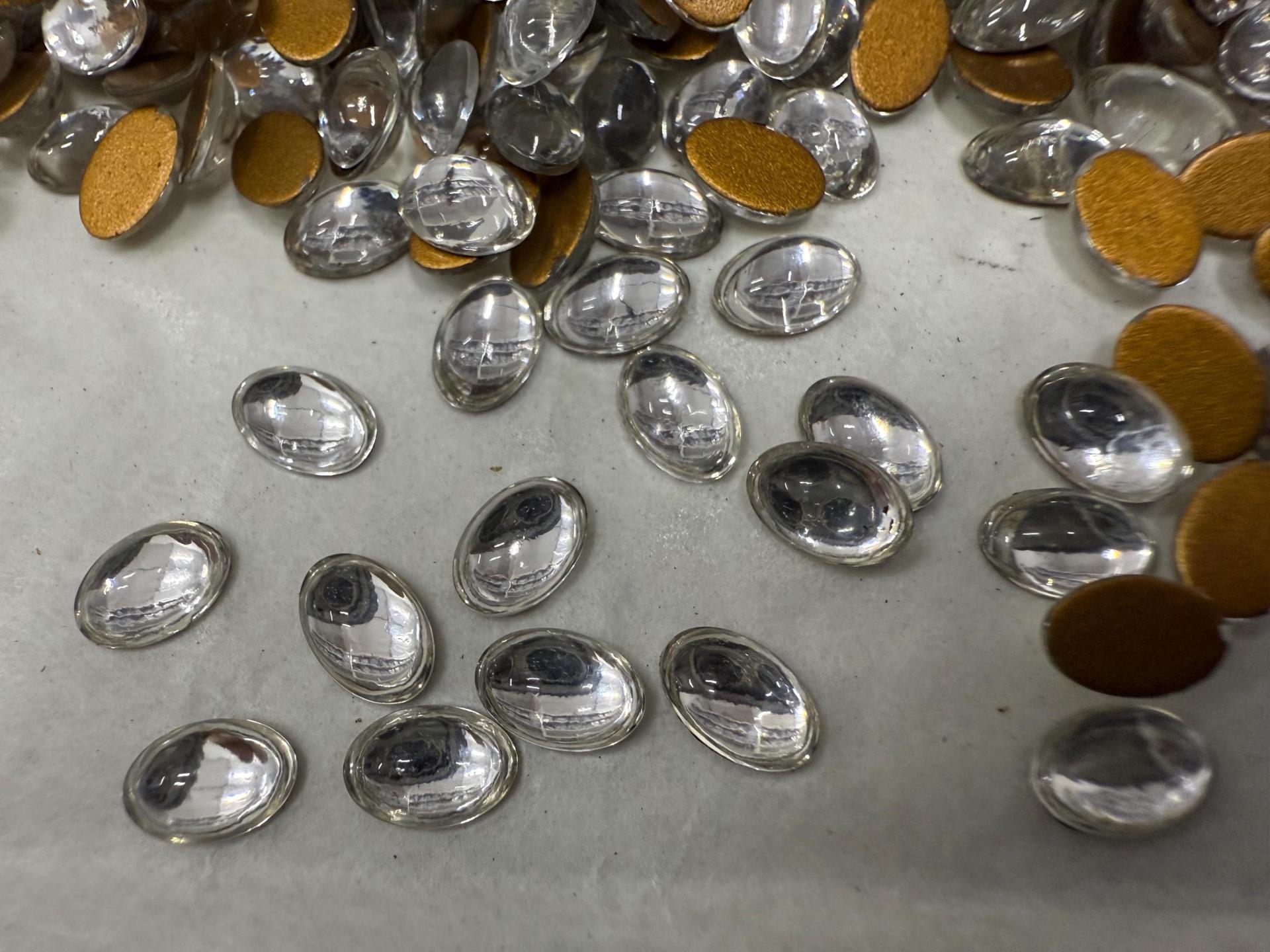 Swarovski 6X4 mm Vintage 2190 Flat Back Crystal foiled Oval Cabochon Cabs