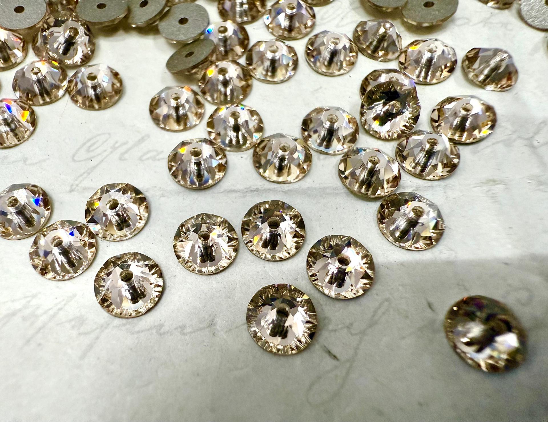 Swarovski Light Silk 5MM Xirius Lochrose SEW ON STONES 3188 embroidery materials couture material