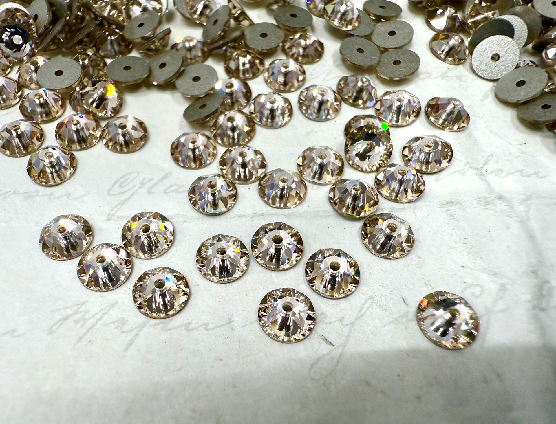 Swarovski Light Silk 5MM Xirius Lochrose SEW ON STONES 3188 embroidery materials couture material