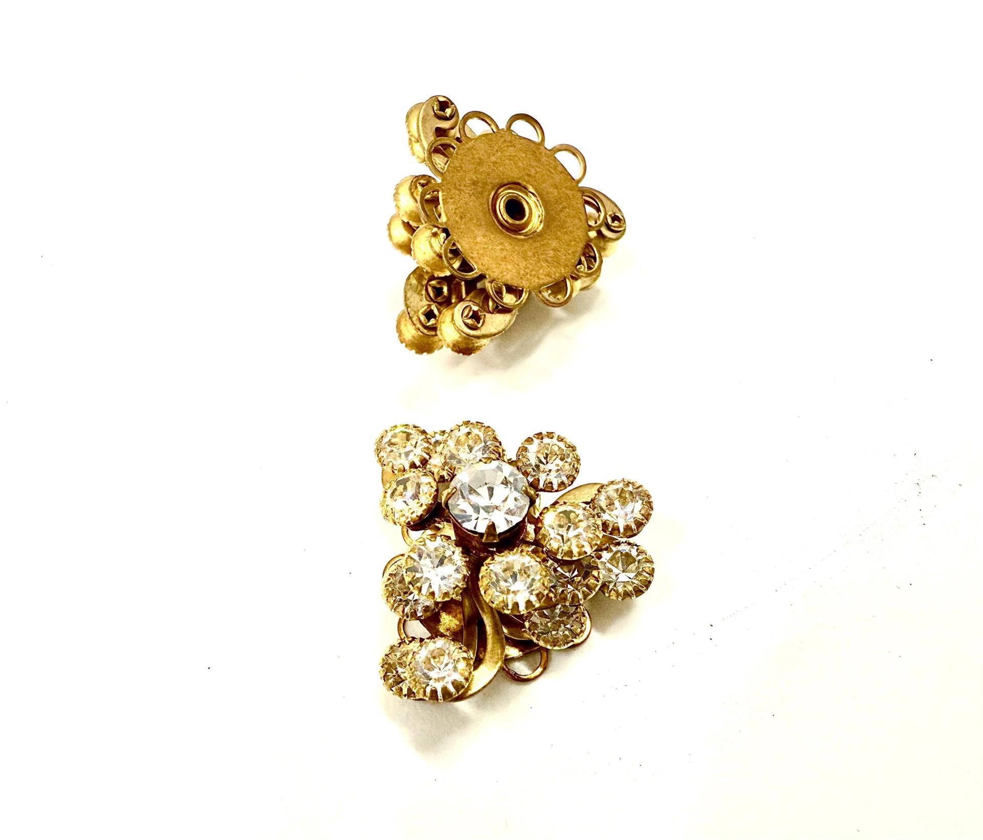 20 mm Vintage brass Swarovski Embellishment DIY Hair Bow Supplies wedding decorations