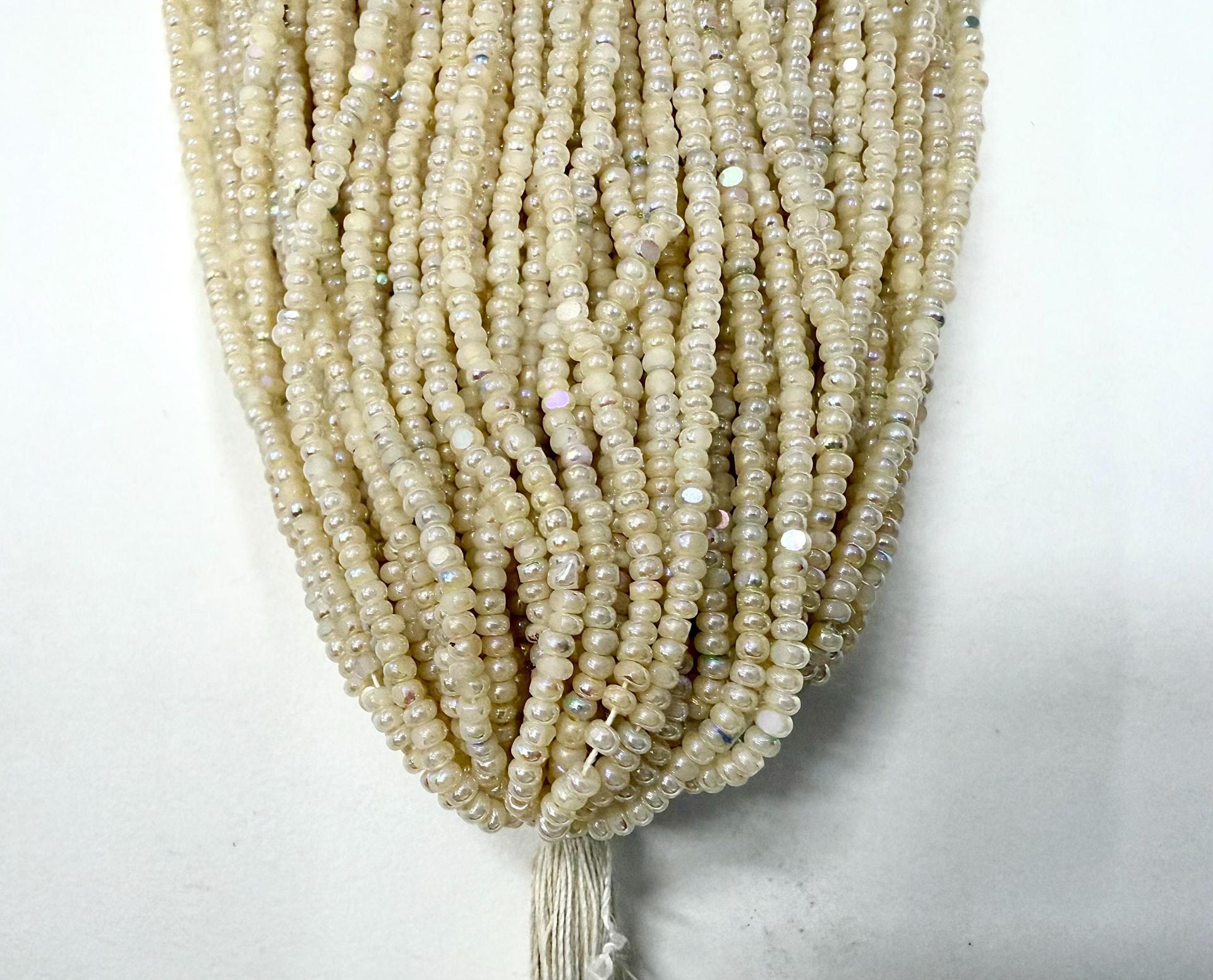 11/0 Hanks Charlotte true Cut Beads Patina Ceylon Pearl White Aurore Boreale PREMIUM SEED Beads NATIVE supplies