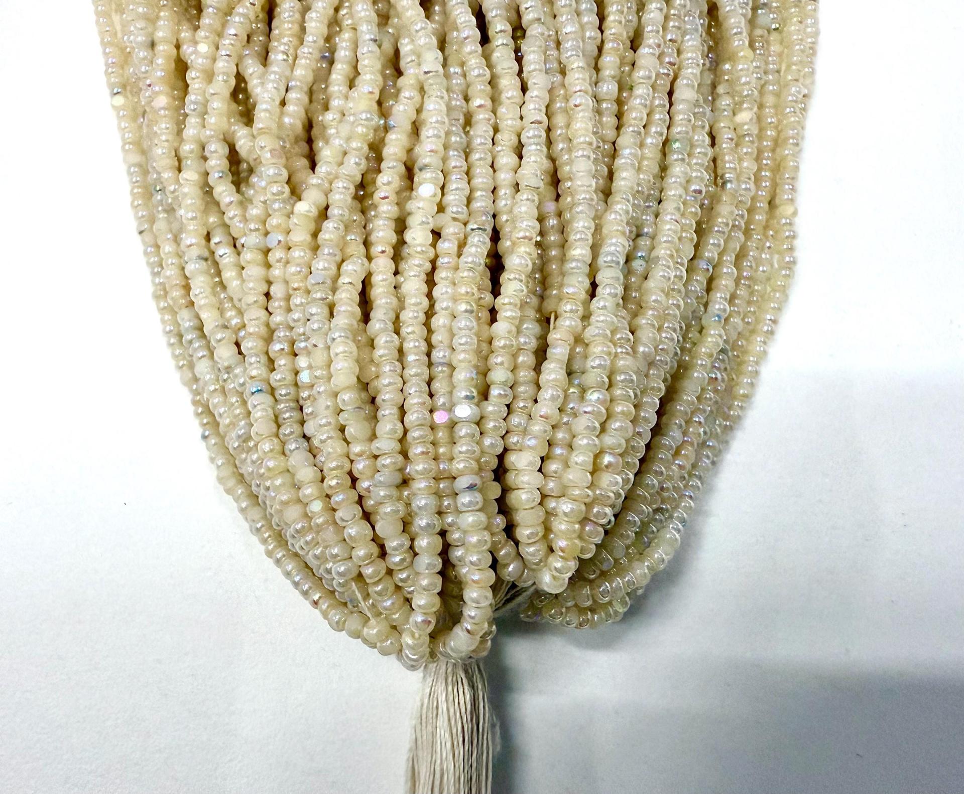 11/0 Hanks Charlotte true Cut Beads Patina Ceylon Pearl White Aurore Boreale PREMIUM SEED Beads NATIVE supplies