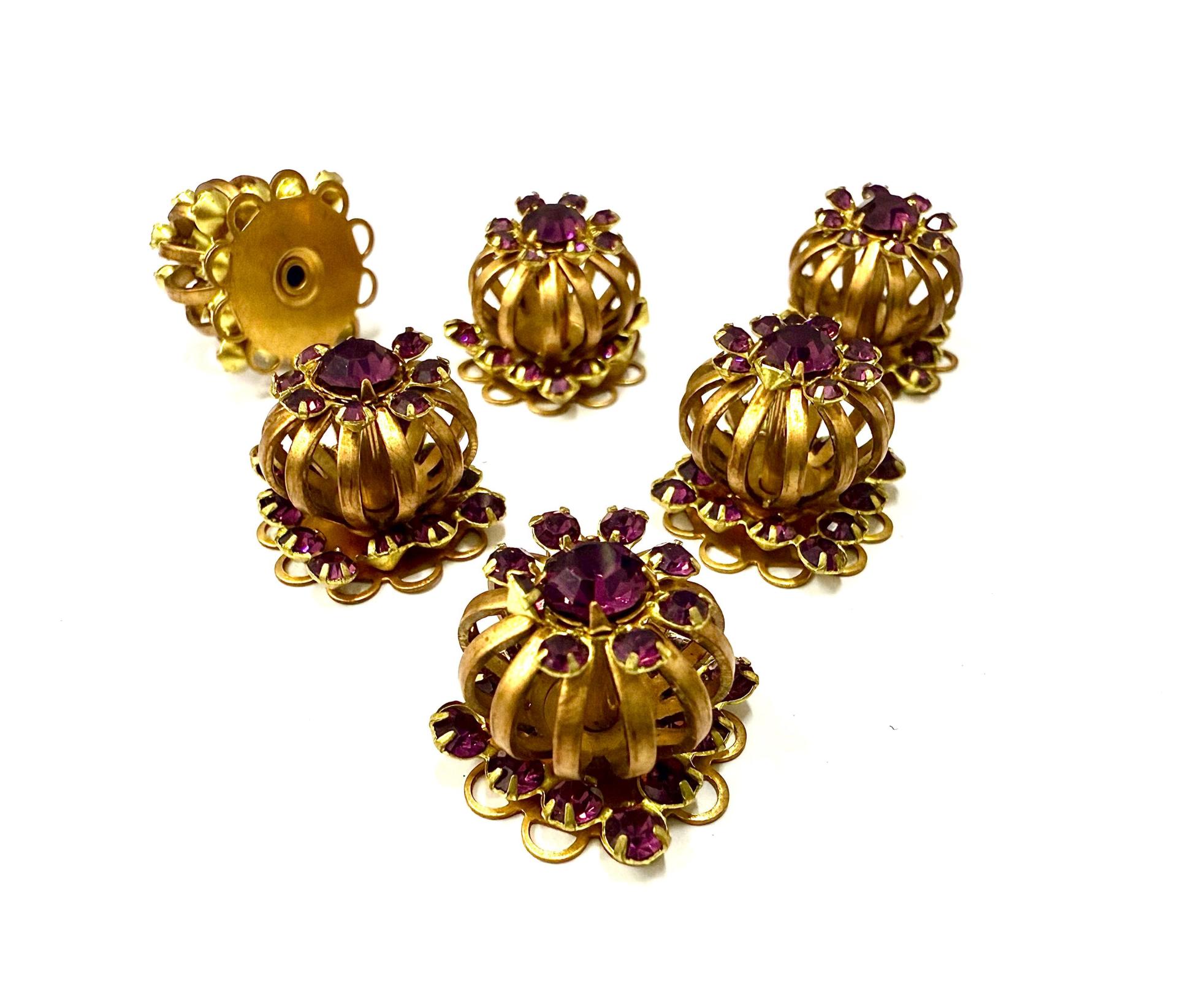 Swarovski Bird Cage Crystal in Amethyst