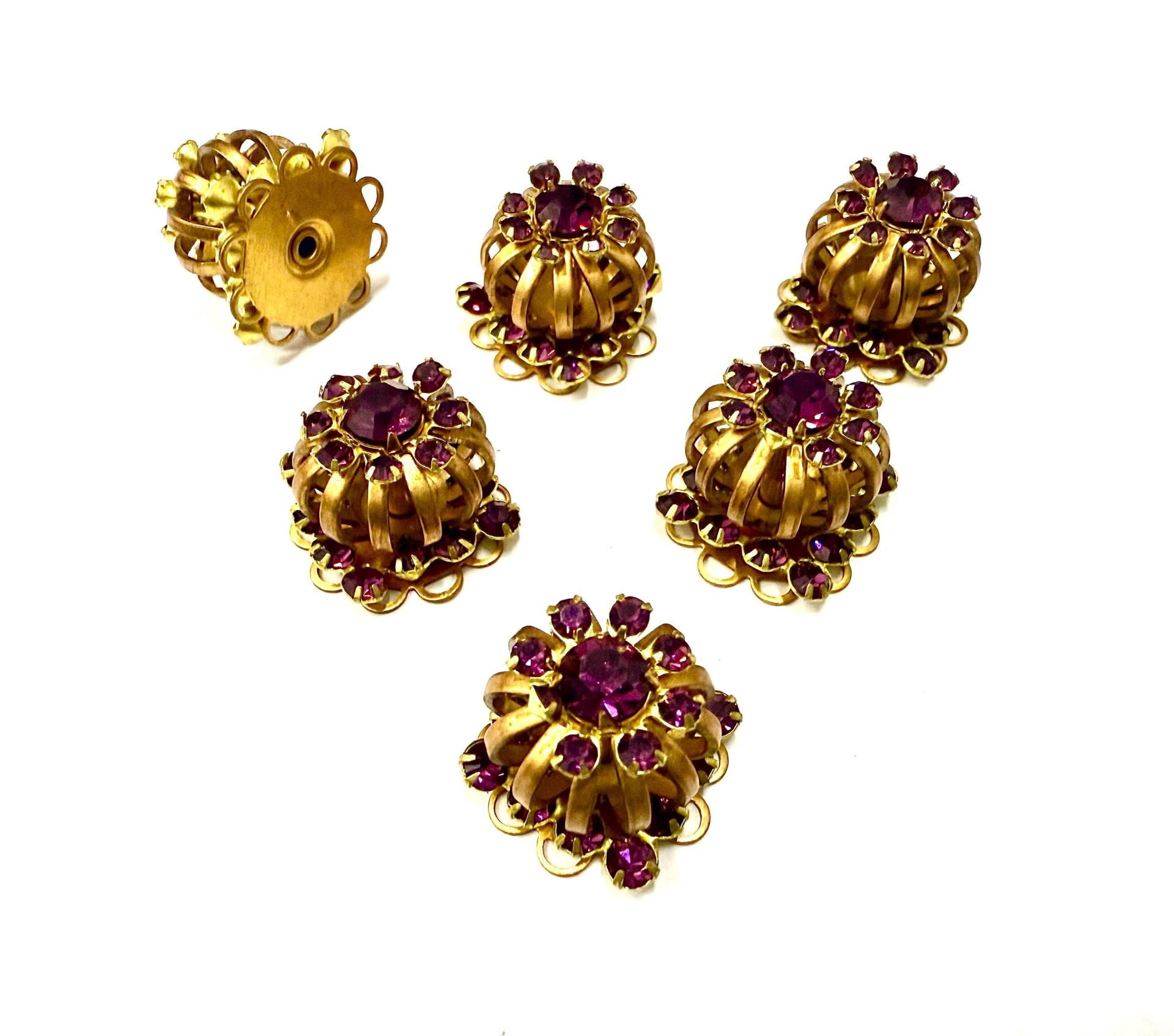 Swarovski Bird Cage Crystal in Amethyst