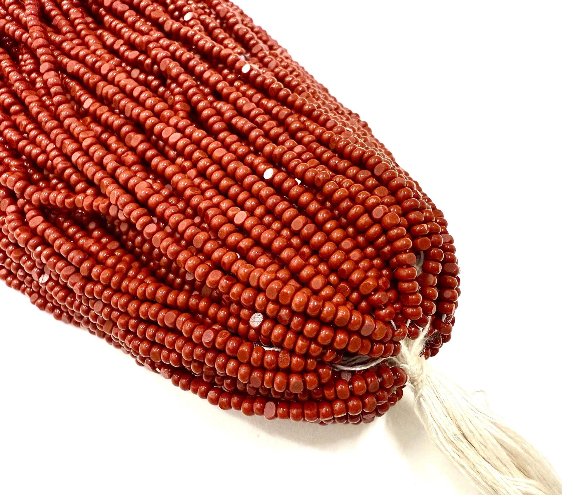 11/0 Charlotte true Cut Beads Opaque Burnt Rust