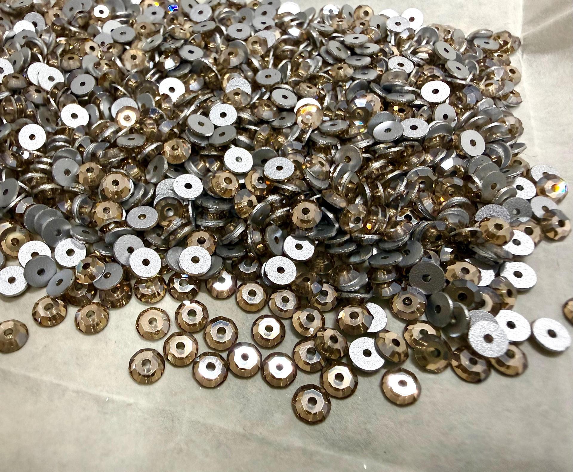 4mm Preciosa Crystal Honey Flat Back Sew-On Stones