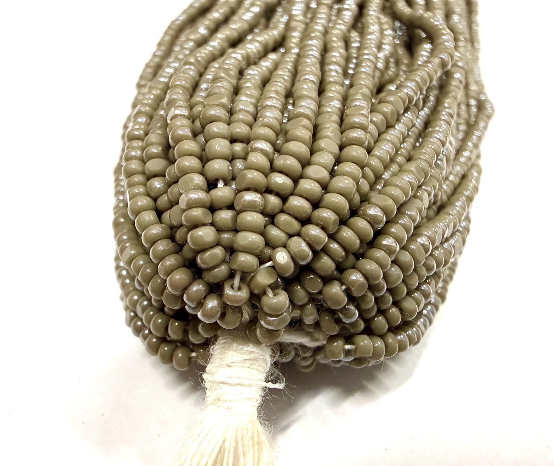 Charlotte Cut Seed Beads, Ionized Grey Opaque 11/0