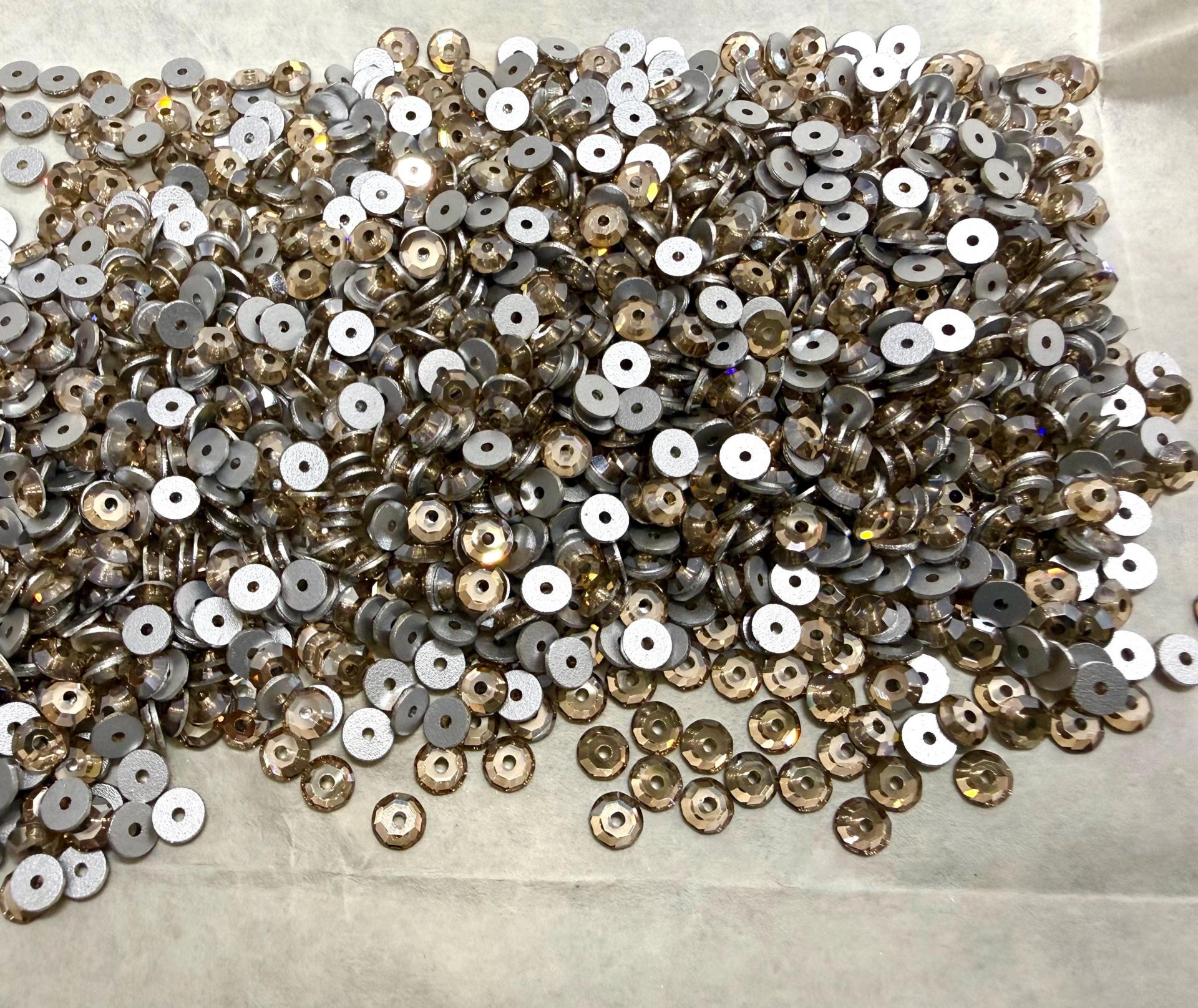 4mm Preciosa Crystal Honey Flat Back Sew-On Stones