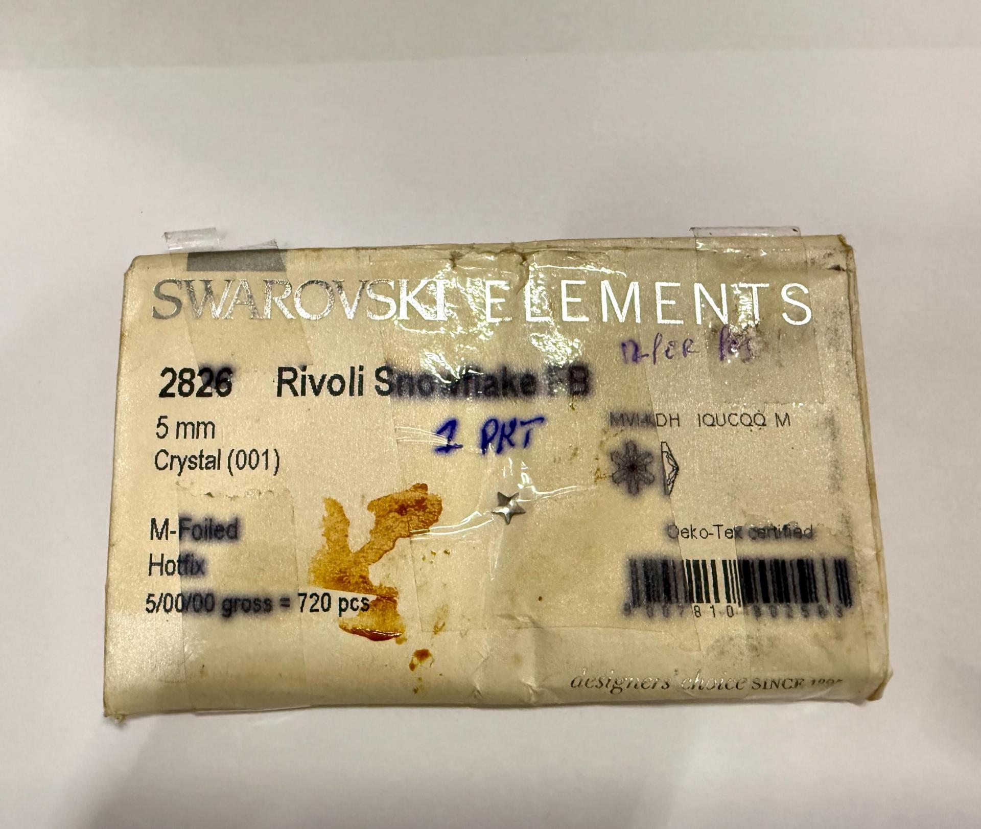 2826 Swarovski Rivoli Snowflake Flatback 5mm hotfix Rhinestones