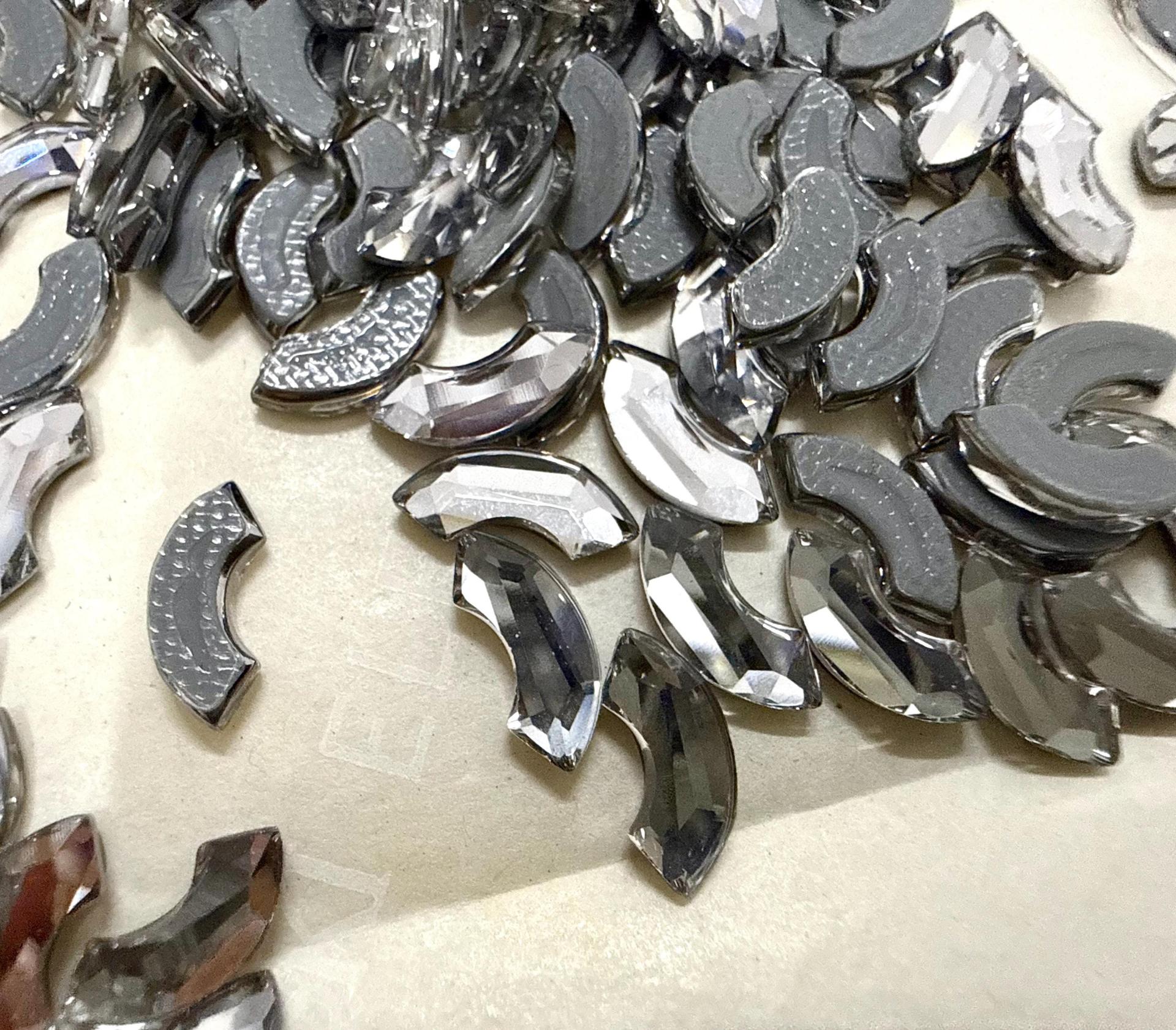 8mm SWAROVSKI 2037 Eclipse Flat Back hotfix crystal decoration clothing embellishment jackets jeans