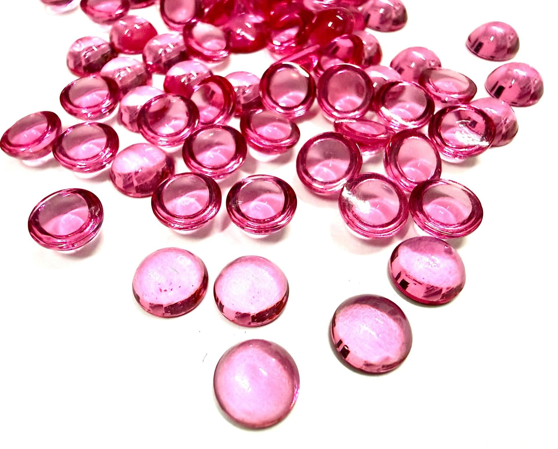 Swarovski 7mm Rose Unfoiled Cabochons, Crystal Flat Back Oval