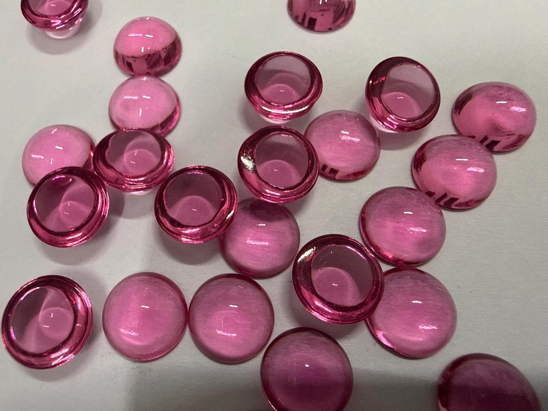 8 mm Swarovski Round Cabochon Cabs Rose unfoiled Article # 2090/4 Vintage Flat Back