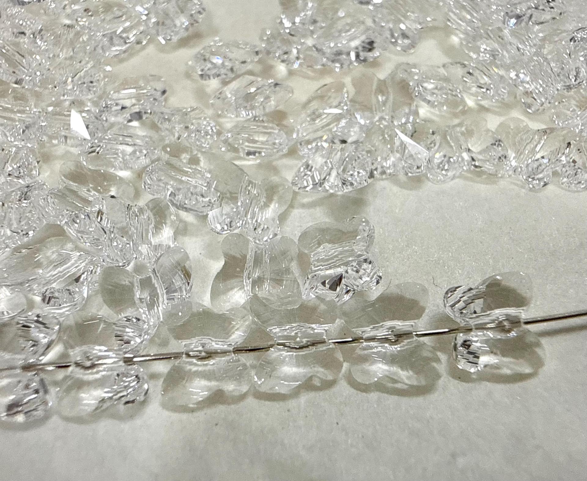 Swarovski Elements 6mm #5754 Crystal Butterfly in Crystal (6 pieces)
